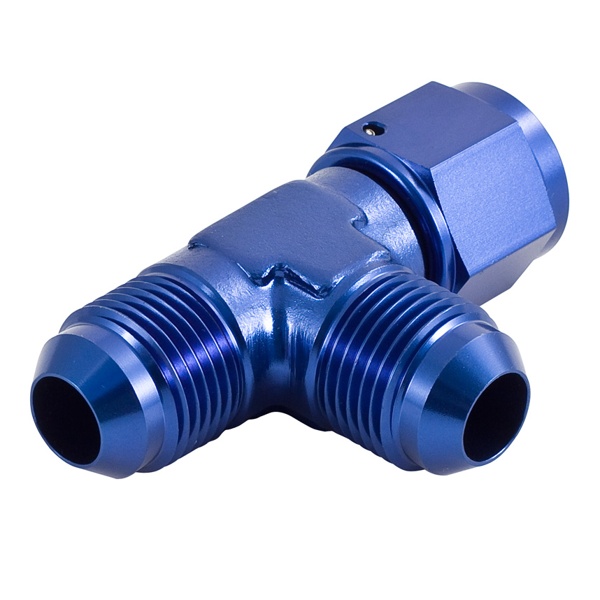 APS Race Rally Adaptor Tee Swivel Female Run On With Two Male Threads Fitting