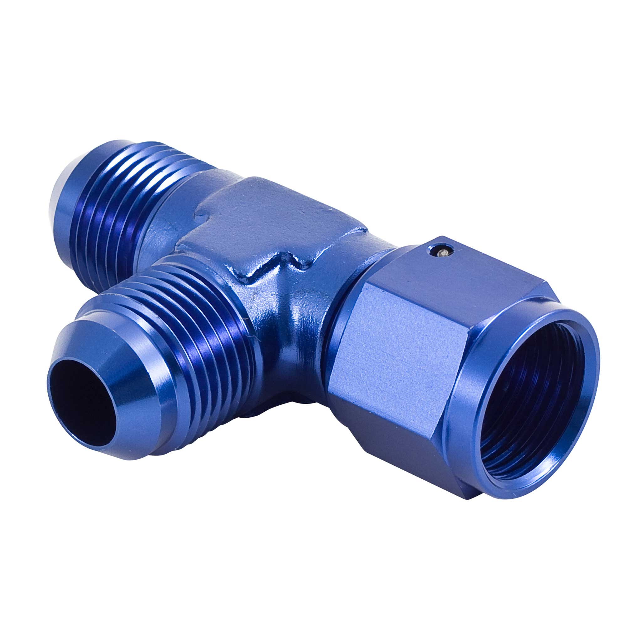 APS Race Rally Adaptor Tee Swivel Female Run On With Two Male Threads Fitting