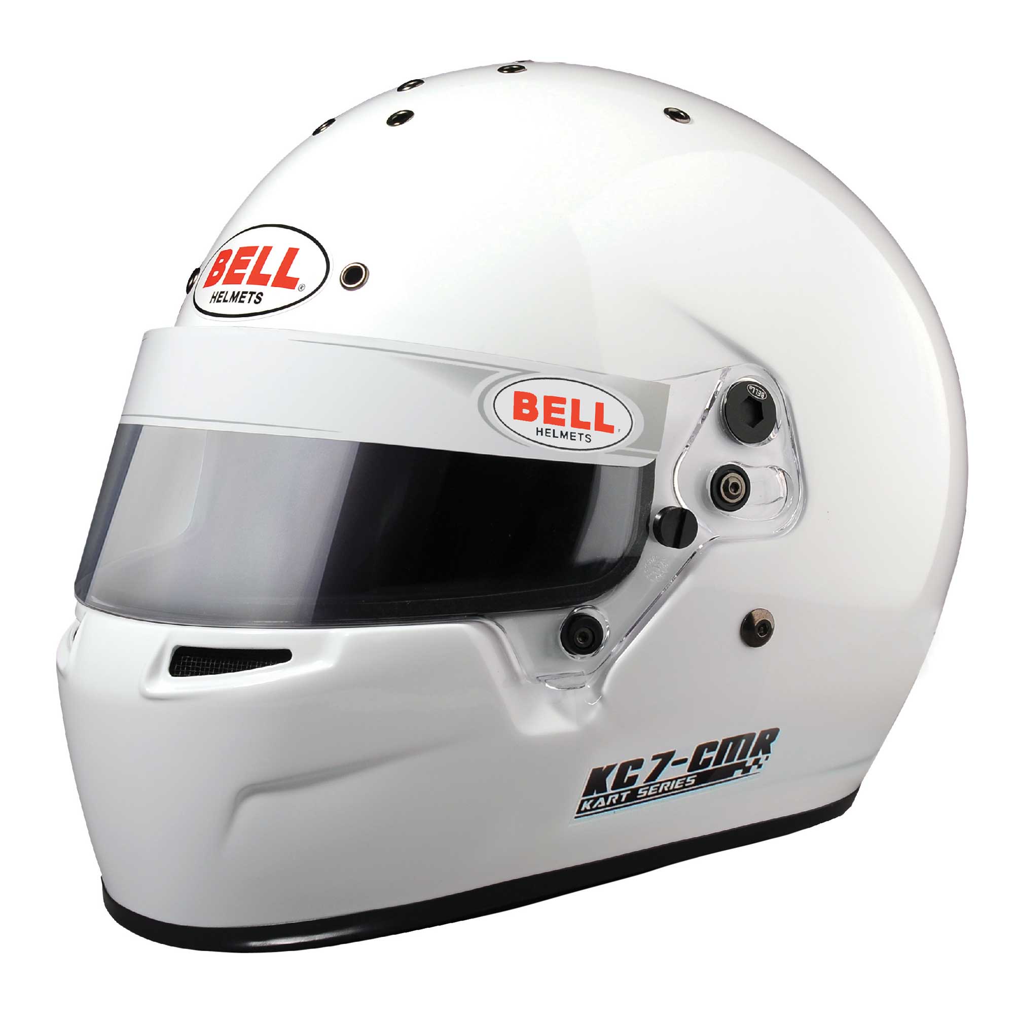 Bell KC7-CMR Go Kart Karting Race Racing Track Circuit Crash Helmet Lid -  White