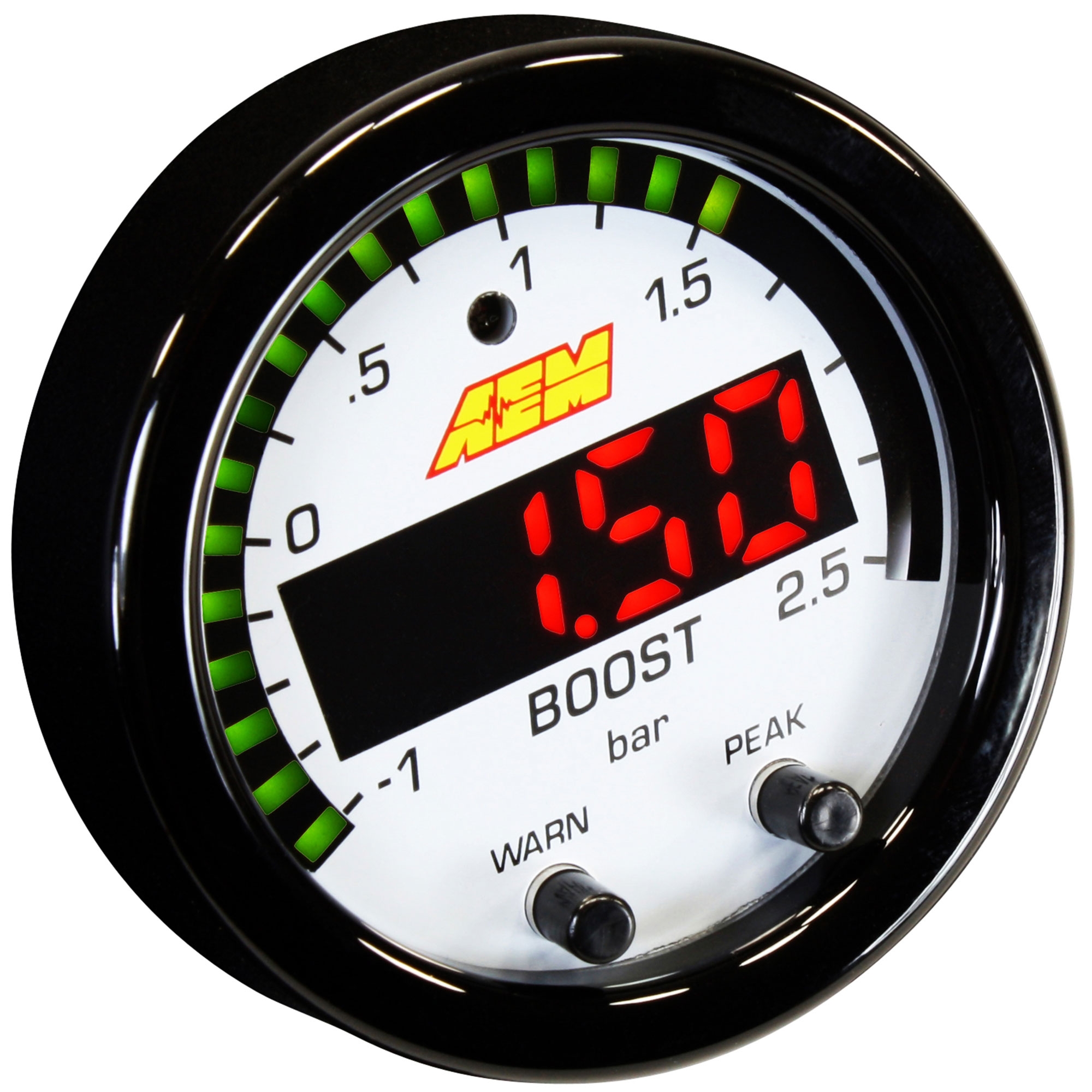 AEM Electronics X Series 35 PSI 52mm Digital LED Turbo Boost Display
