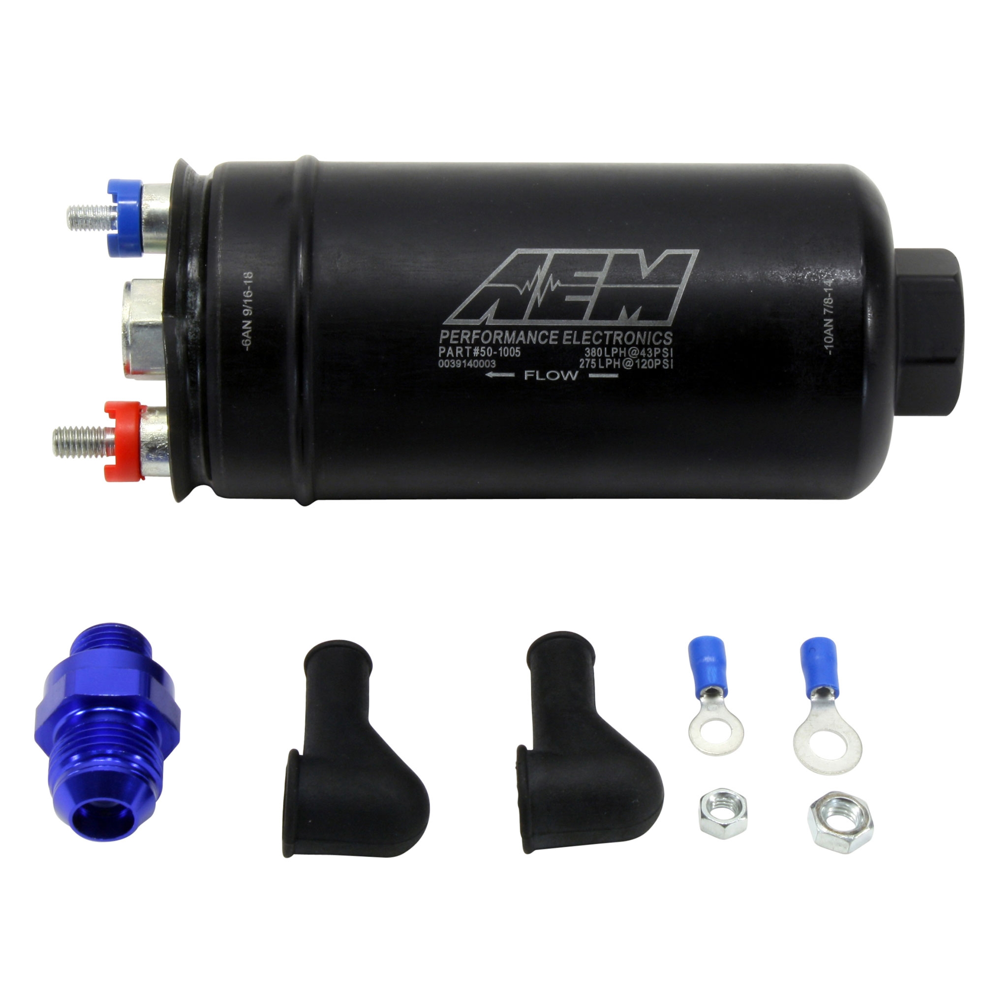 AEM 50-1005 High Flow In-Line Fuel Pump 380lph High-Pressure 044 Style FREE SHIP