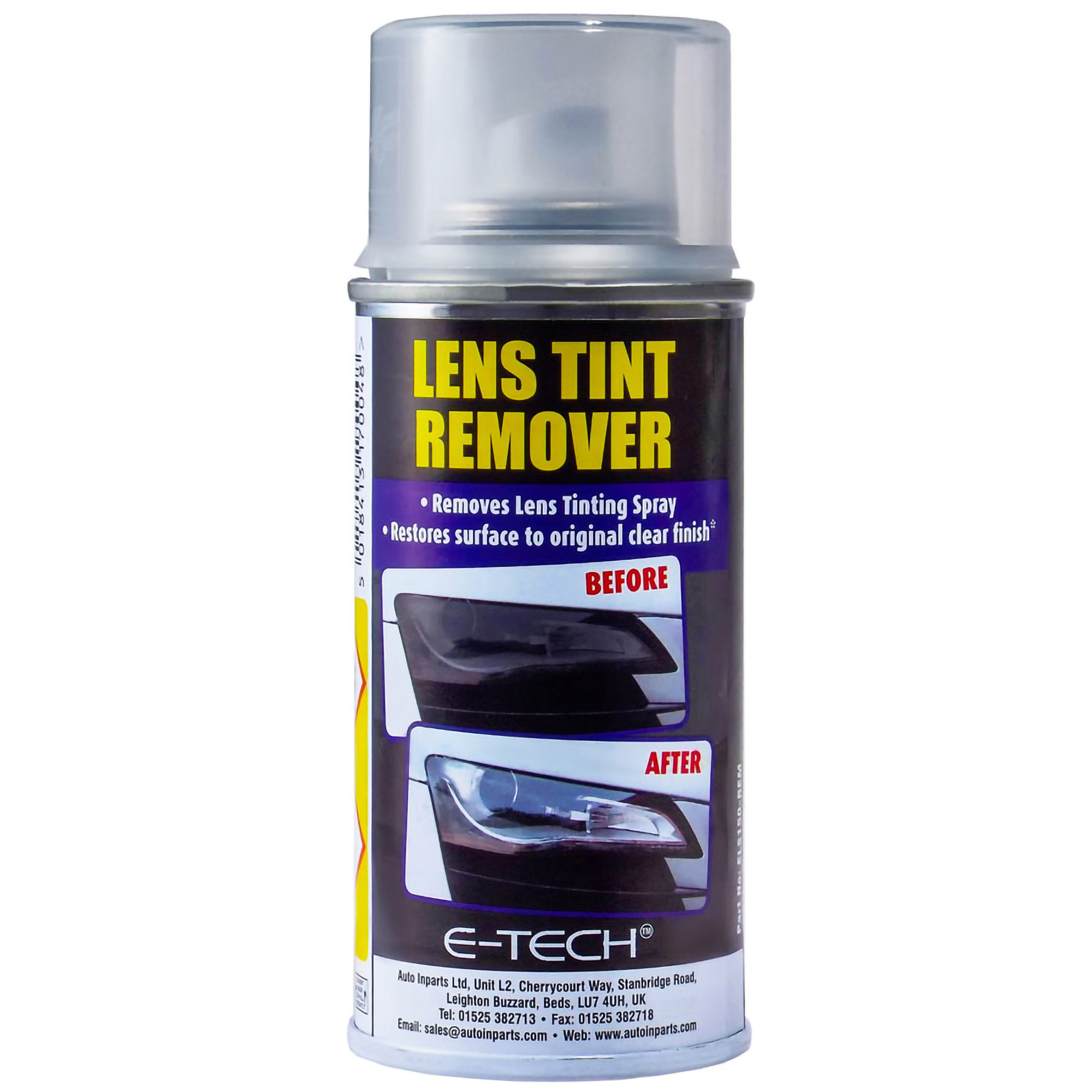 ETech Engineering Headlight Lens Tint Spray Remover 150ml eBay