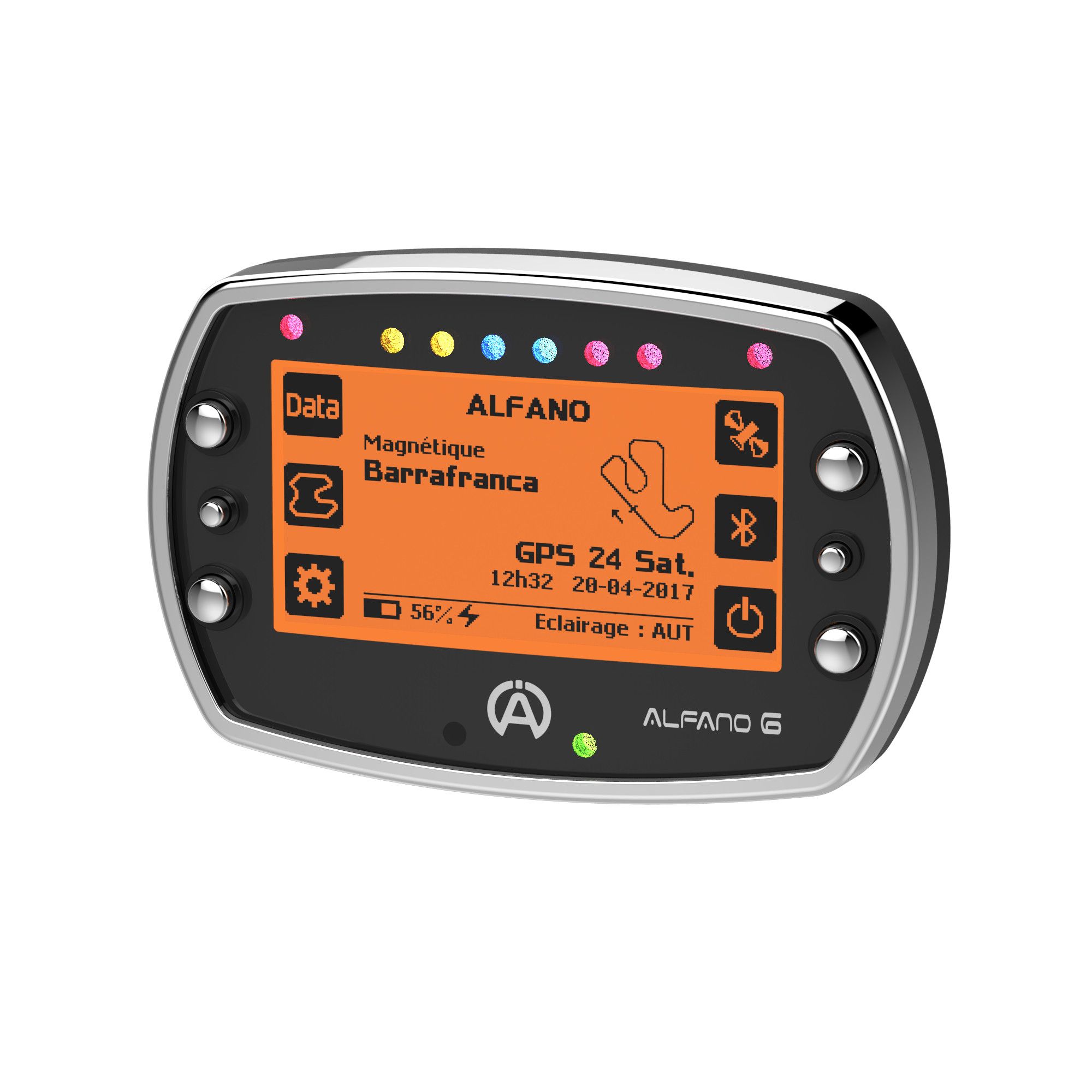 Alfano 6 GPS Kart Race Lap Timer / Data Logger Basic With Engine RPM eBay