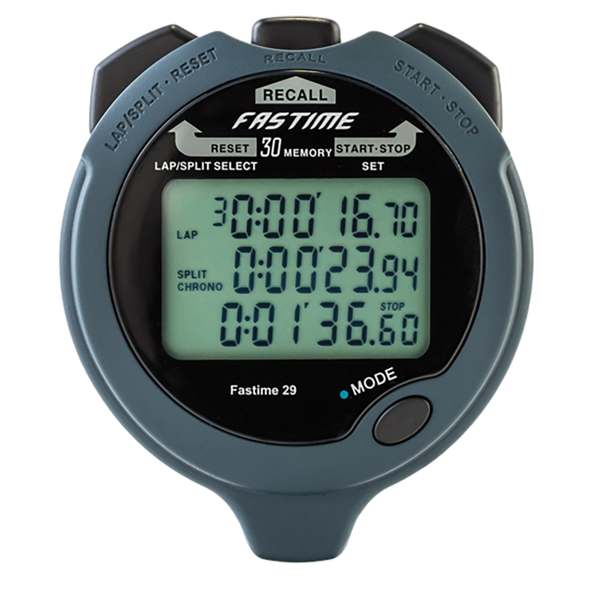 AST Fastime 29 Car Race/Racing/Track Lap Split Time/Timing Stopwatch eBay