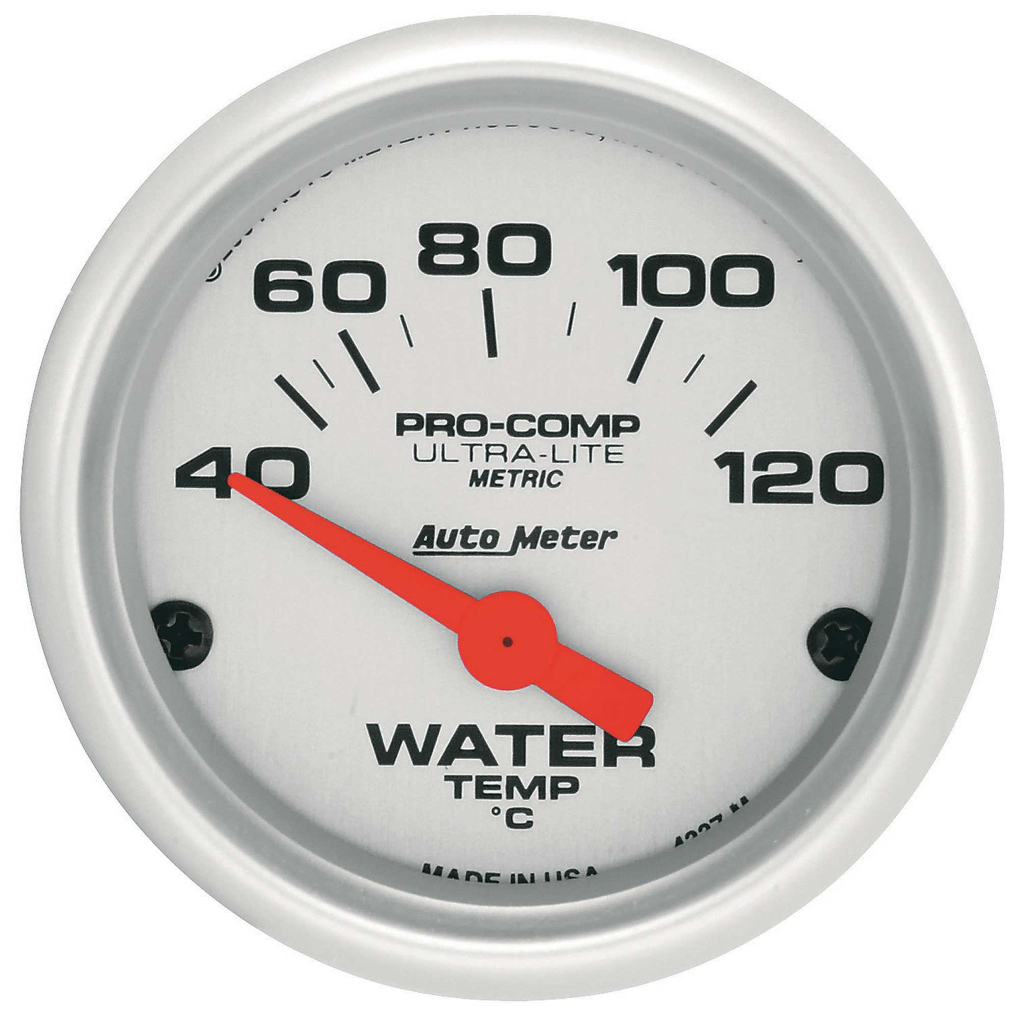 Auto Meter Water Temperature Pro Comp UltraLite Air Core Movement