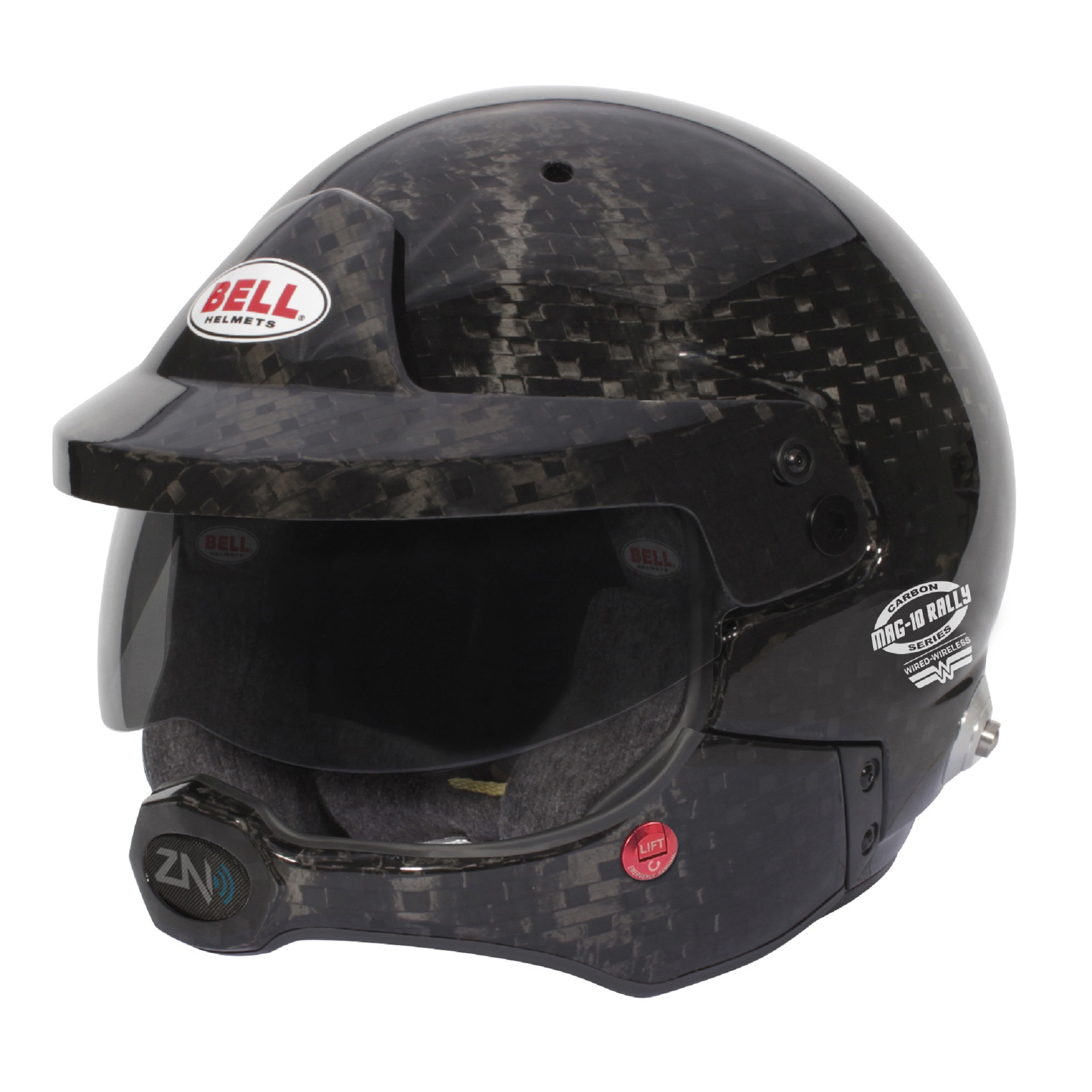 Casco de rally de carbono Bell Mag-10 - Aprobado por la FIA 8859-2024, ultraligero - Imagen 11 de 11