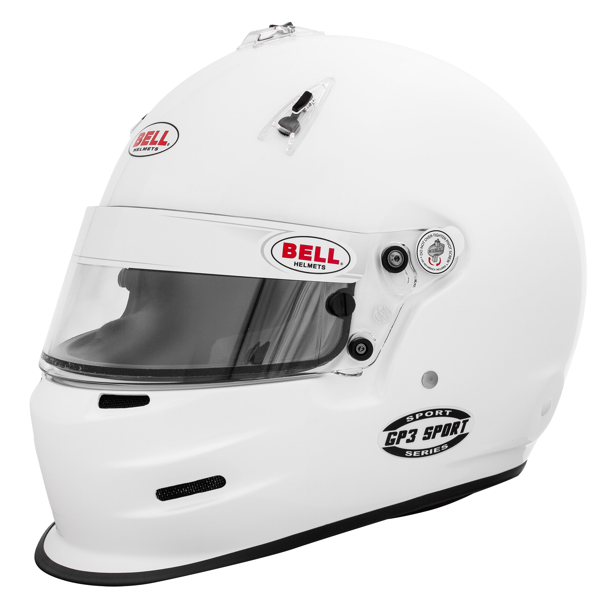 Bell GP3 Sport FIA Approved Racing Race Car Crash Helmet Lid White eBay