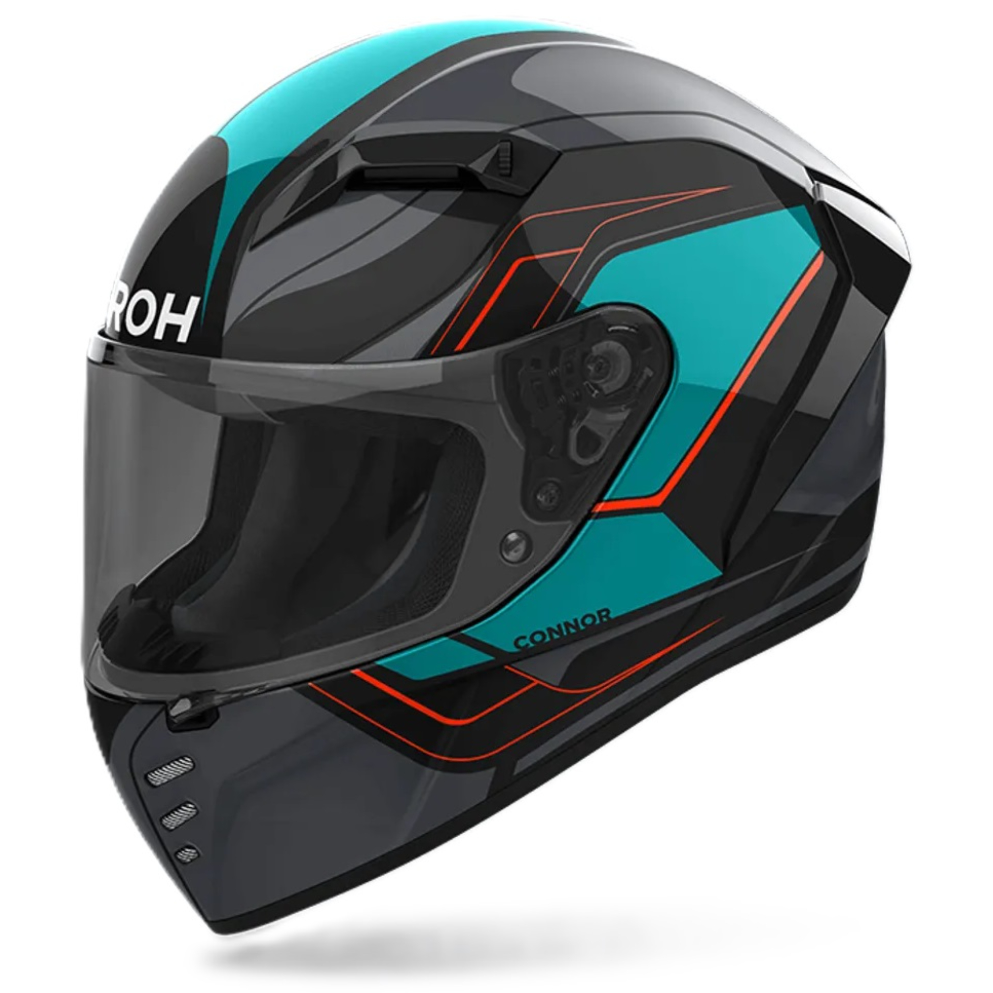 demon tweeks motorcycle helmets Airoh Connor Graphic Motorcycle Helmet (ECE 22.06, 2 Yr Warranty, Locking  Visor)