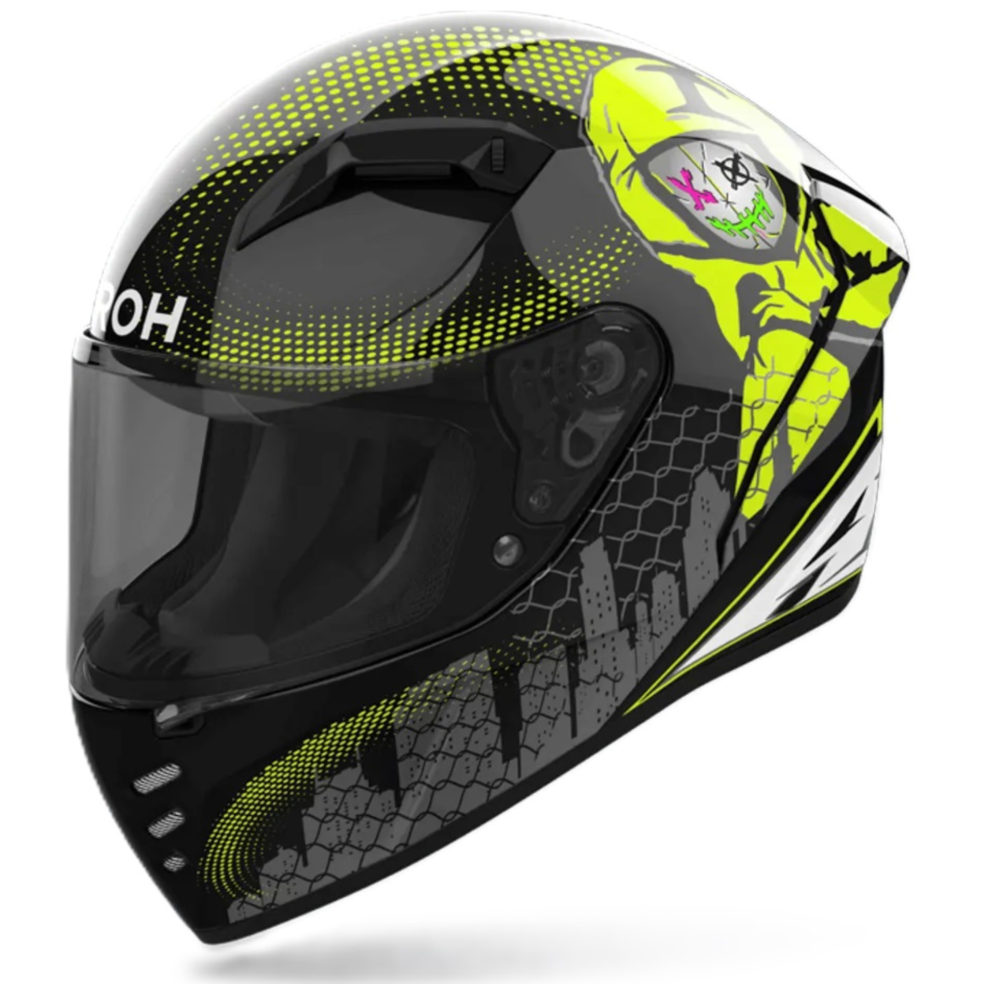 Airoh Connor Graphic Motorcycle Helmet (ECE 22.06, 2 Yr Warranty
