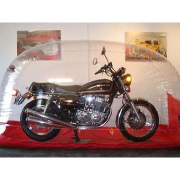 Carcoon Bikebubble Bike/Motorcycle Storage Bubble Cover Clear / Red