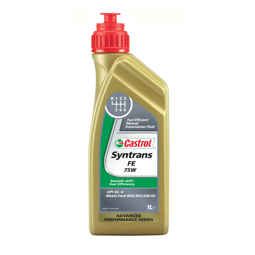 1 Litre Castrol Syntrans FE 75W Fully Synthetic Manual Gear Oil ...