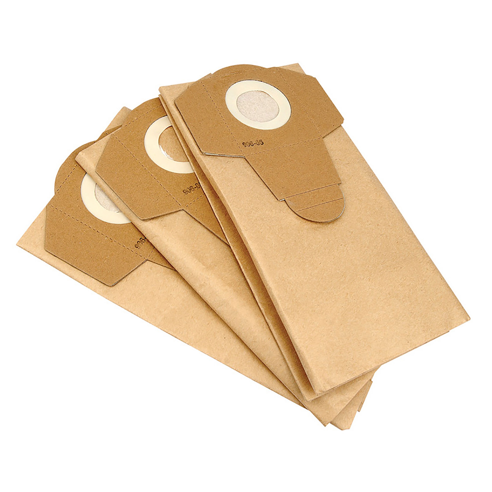 Draper 3 x Paper Dust Bags For WDV20ASS Wet And Dry Vacuum Cleaner