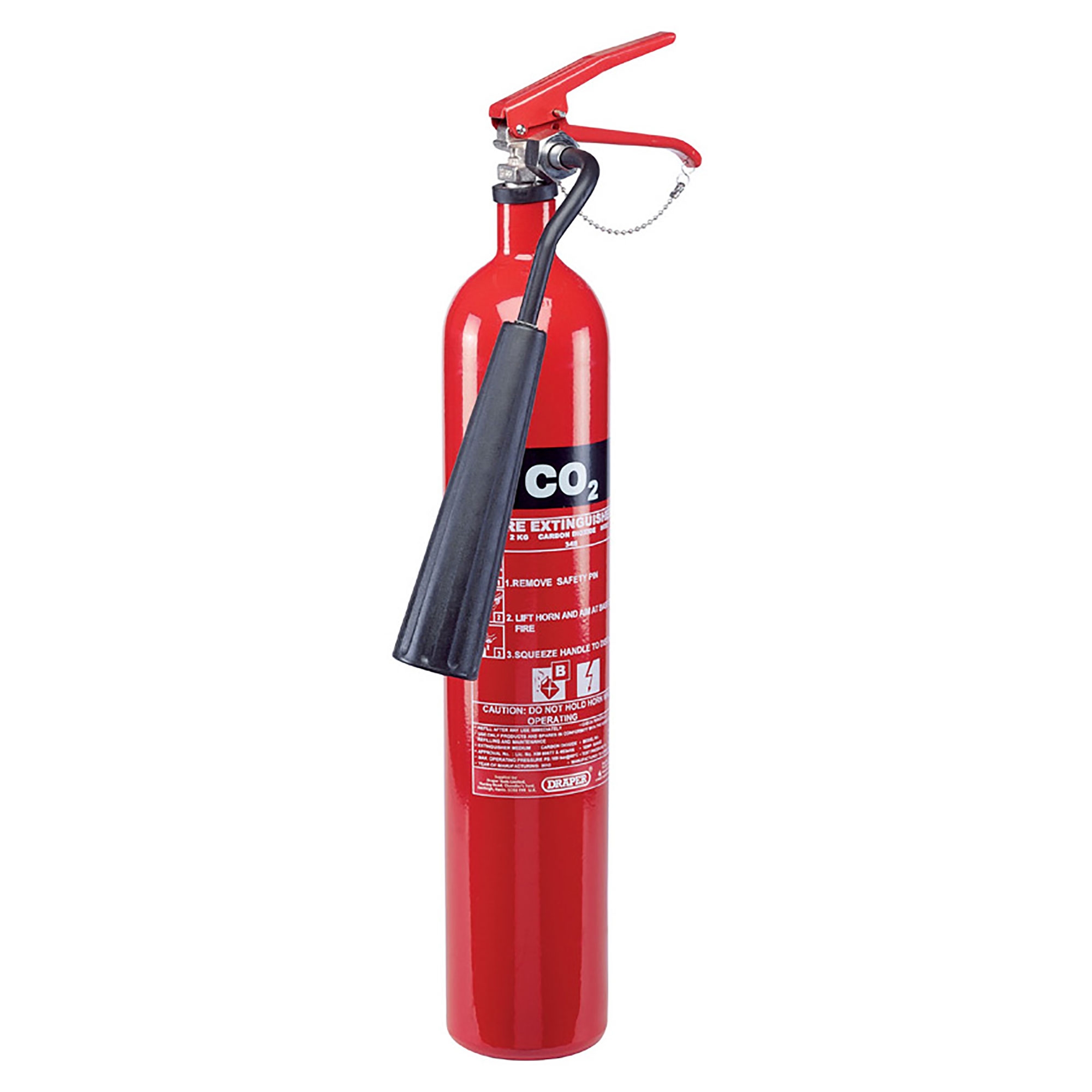 Draper 2kg Carbon Dioxide Oil Petrol Garage Security Fire Extinguisher 21667 eBay
