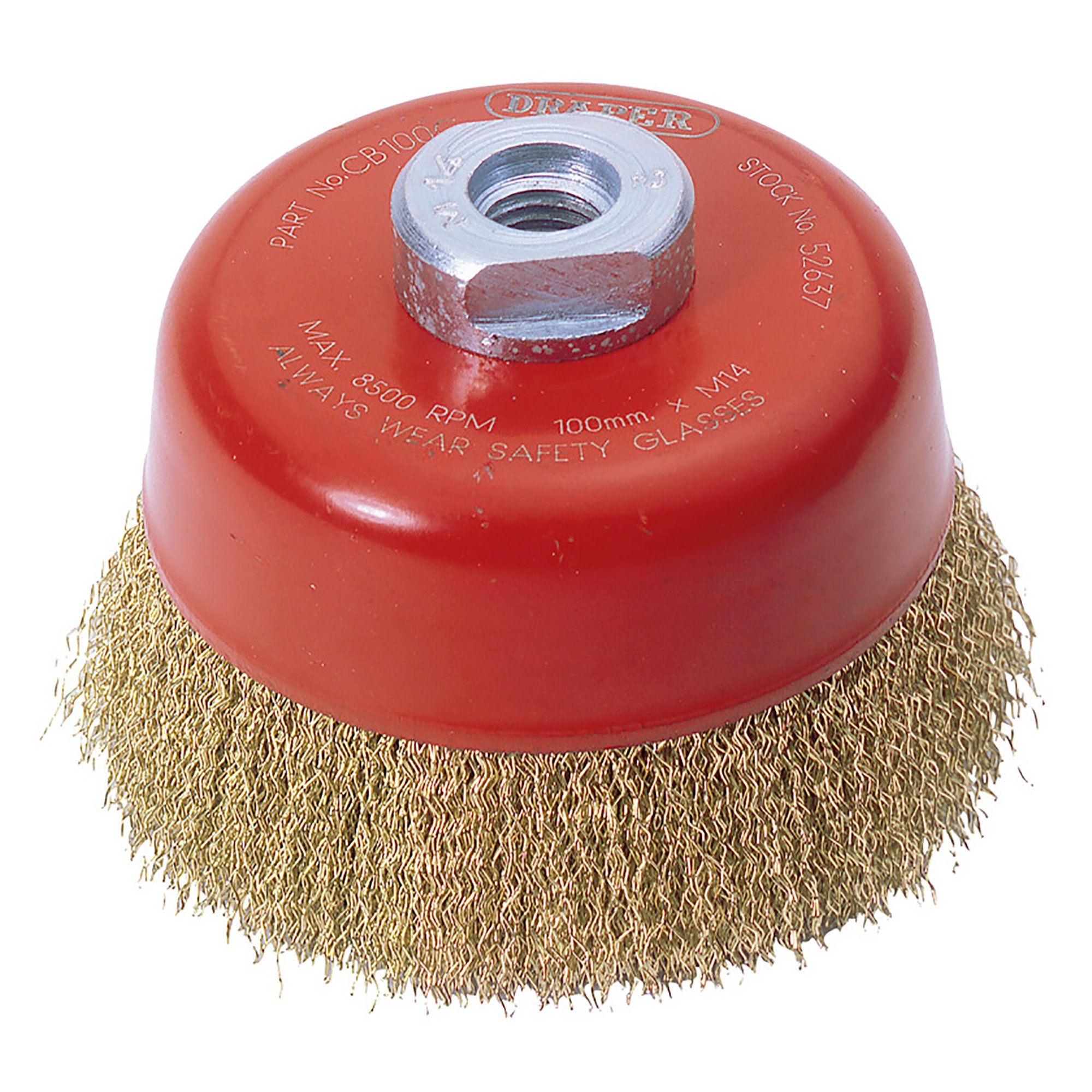 Draper Expert 100mm x M14 Crimped Wire Cup Brush For Angle Grinder