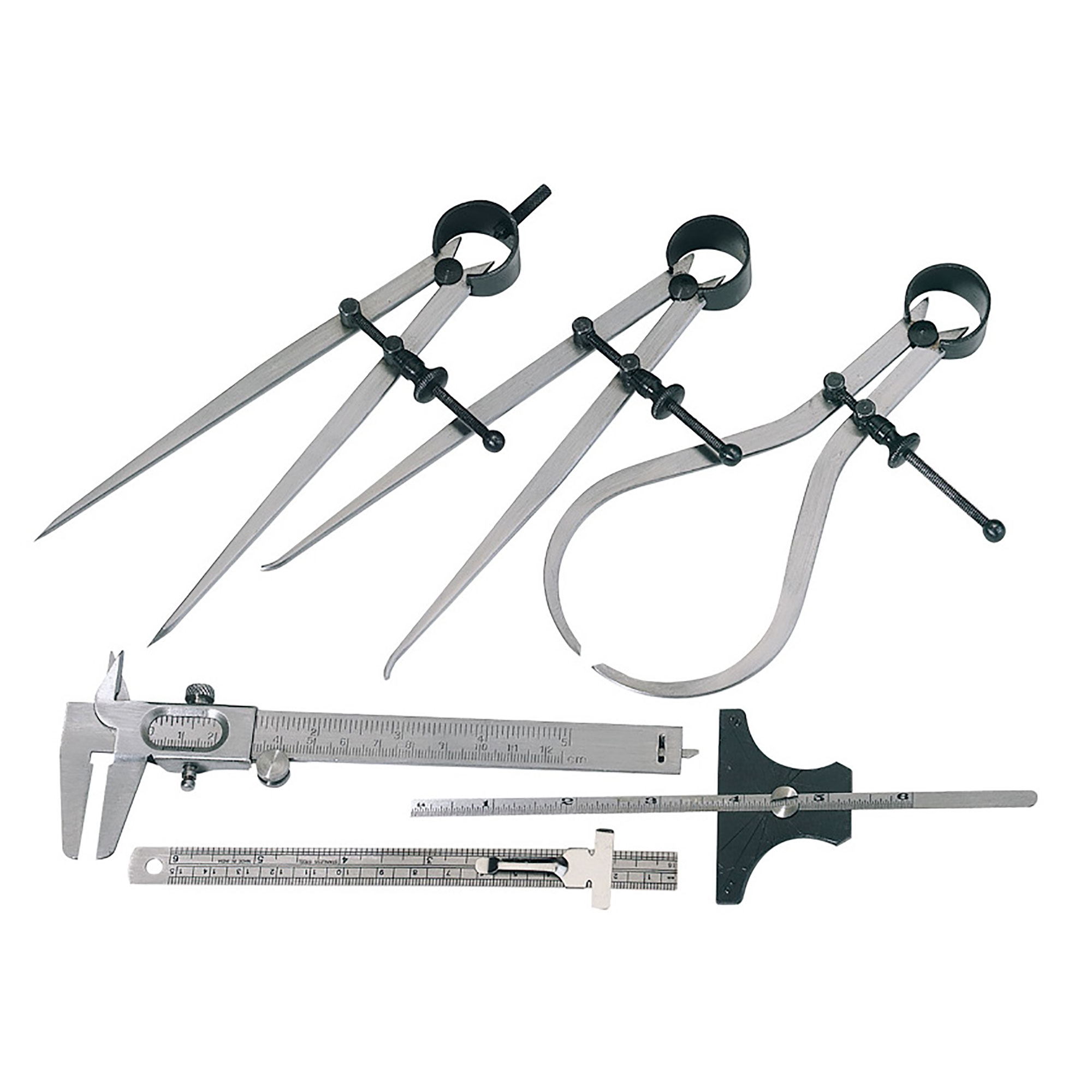Draper 6 Piece Spring Caliper Divider Precision Measuring Instrument