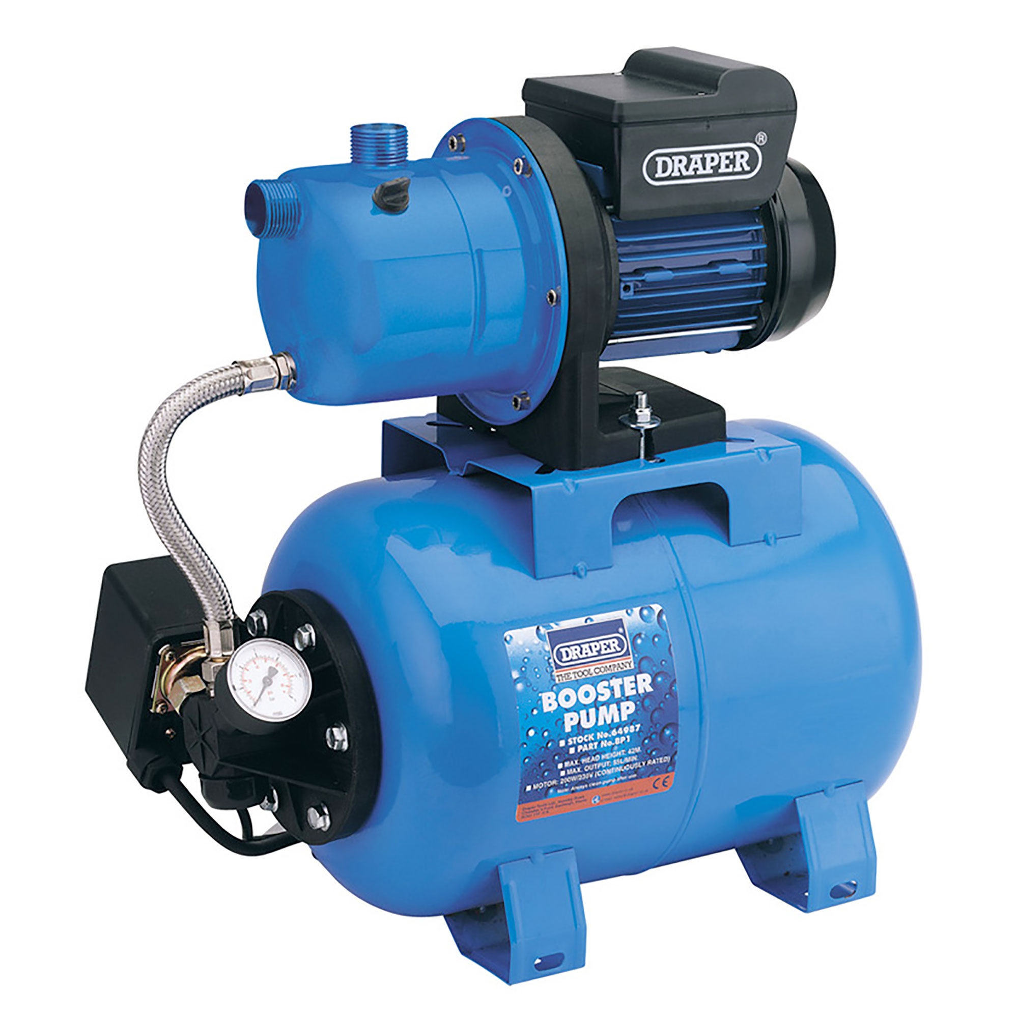 Draper 55L/Min (Max) 800W 230V Garden Water Booster Pump 64987 eBay