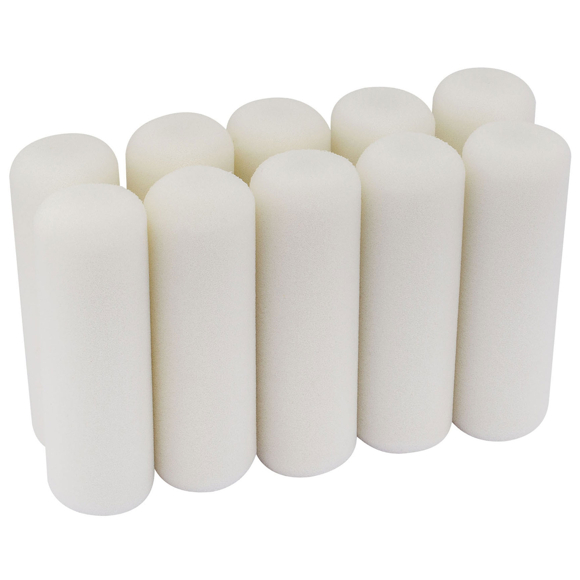 Draper 100mm Foam DIY/Decorating Paint Roller Sleeves (Pack of 10