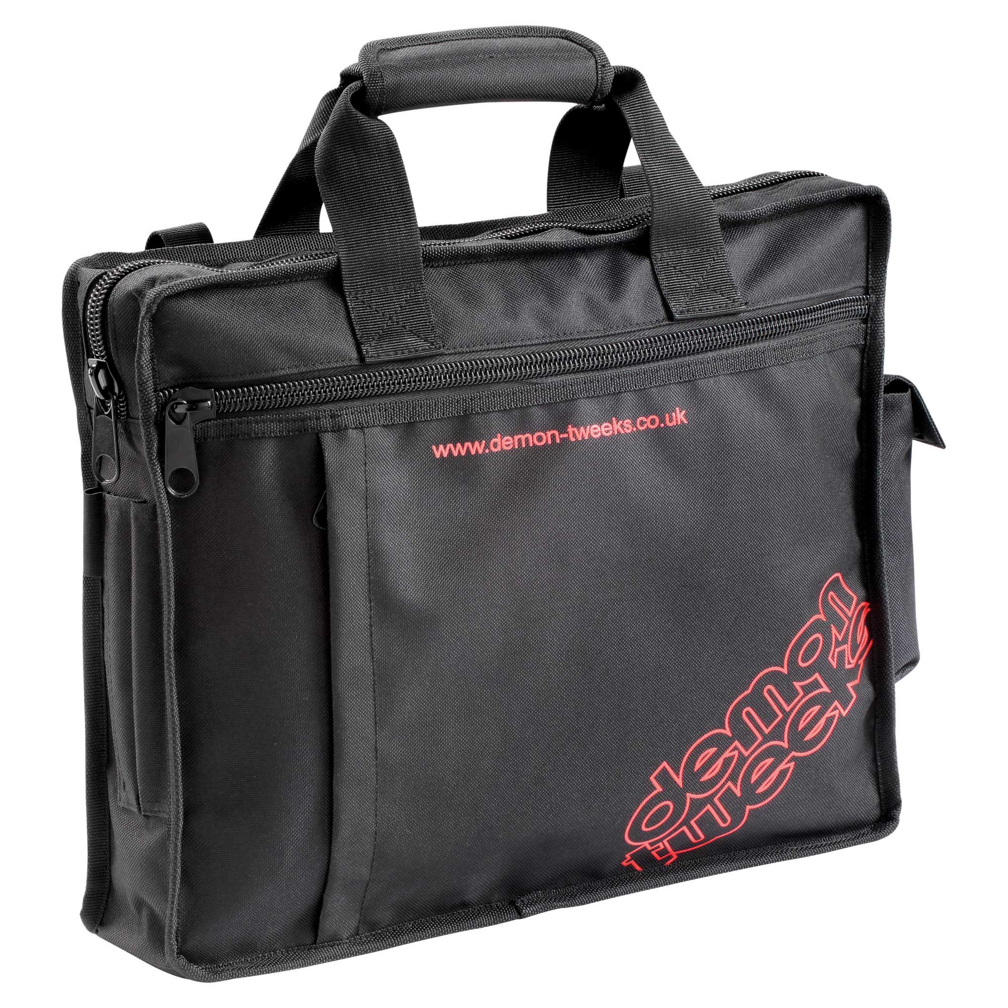 Demon Tweeks Co Driver Brief Bag, Black & Red Rally/Motorsport/Racing