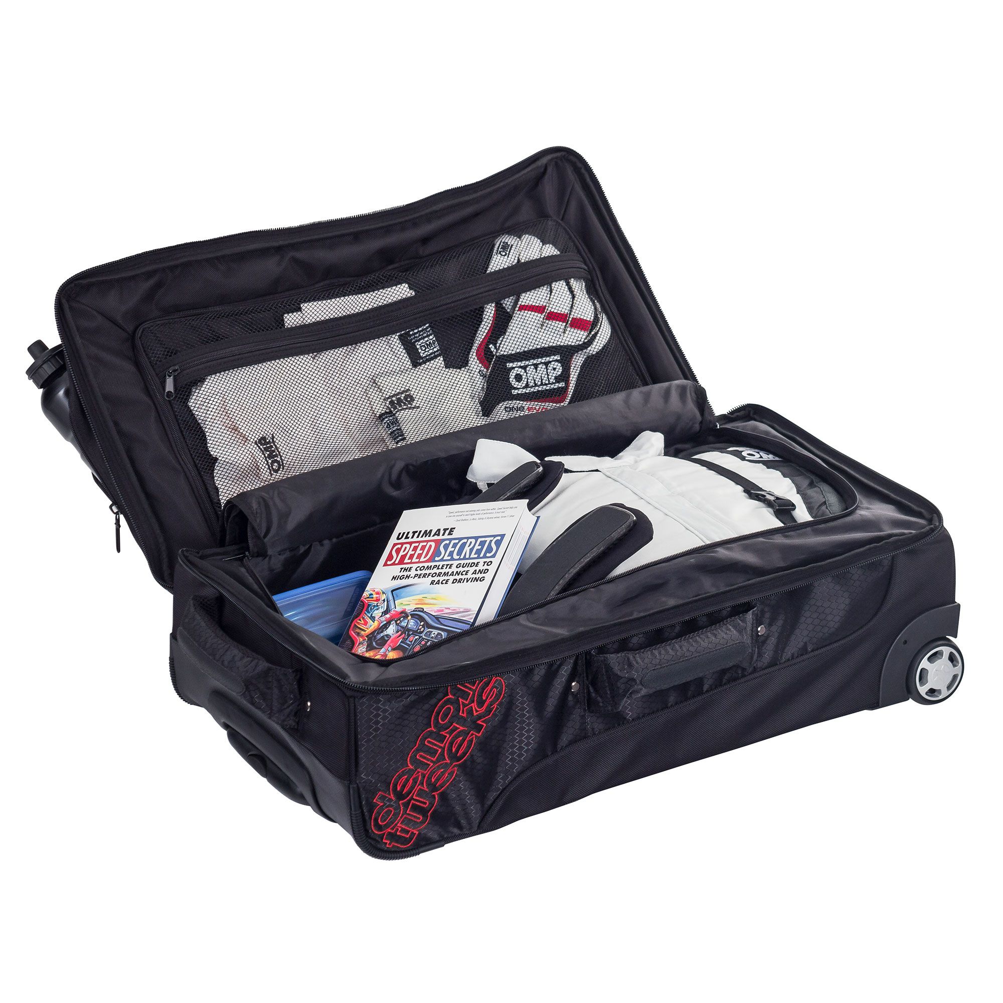 Rally//Motorsport//Racing//Garage Black /& Red Demon Tweeks Co Driver Brief Bag