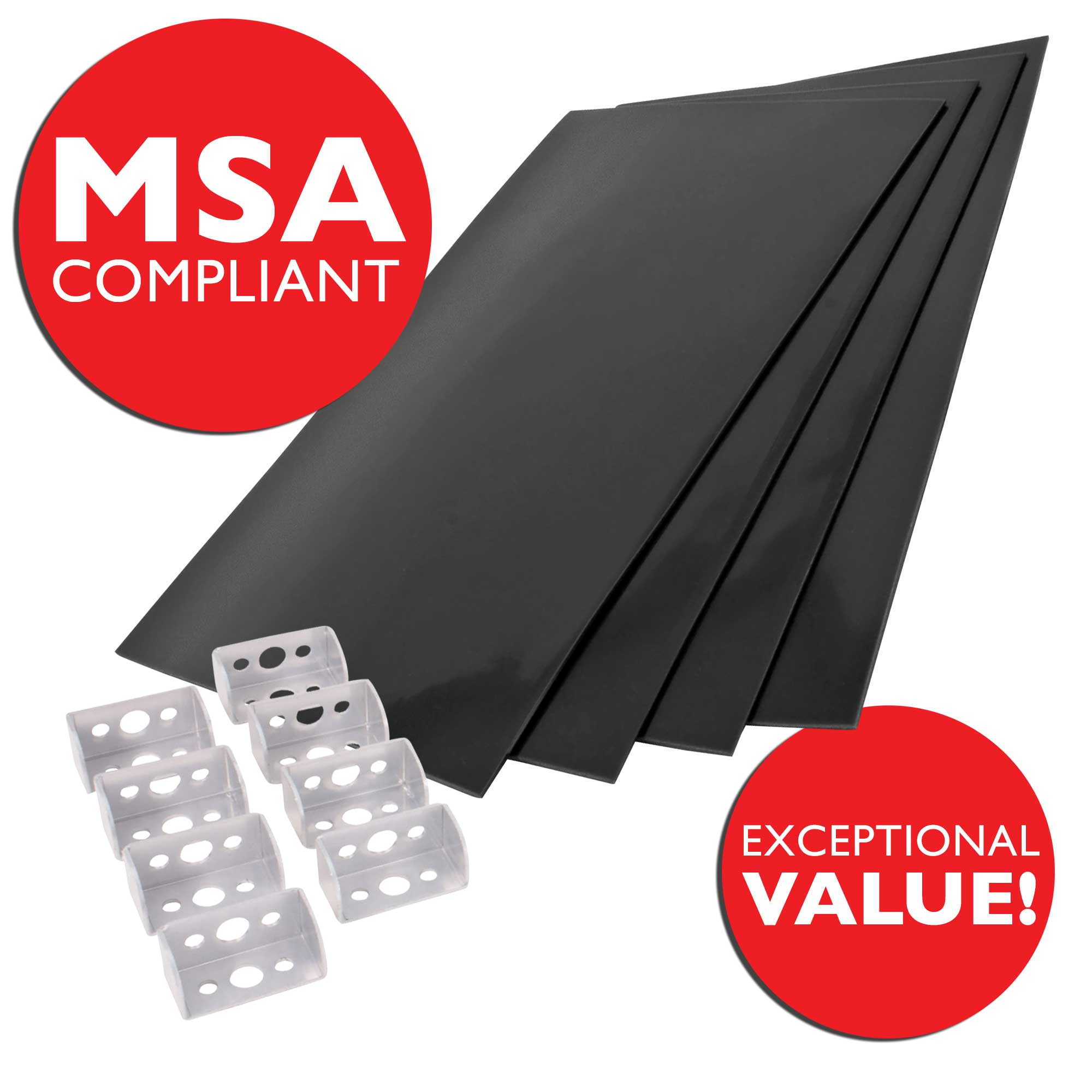 Demon Tweeks Rally Mud Flap / Mudflap Kit (Car Set) 2 Pairs & 8