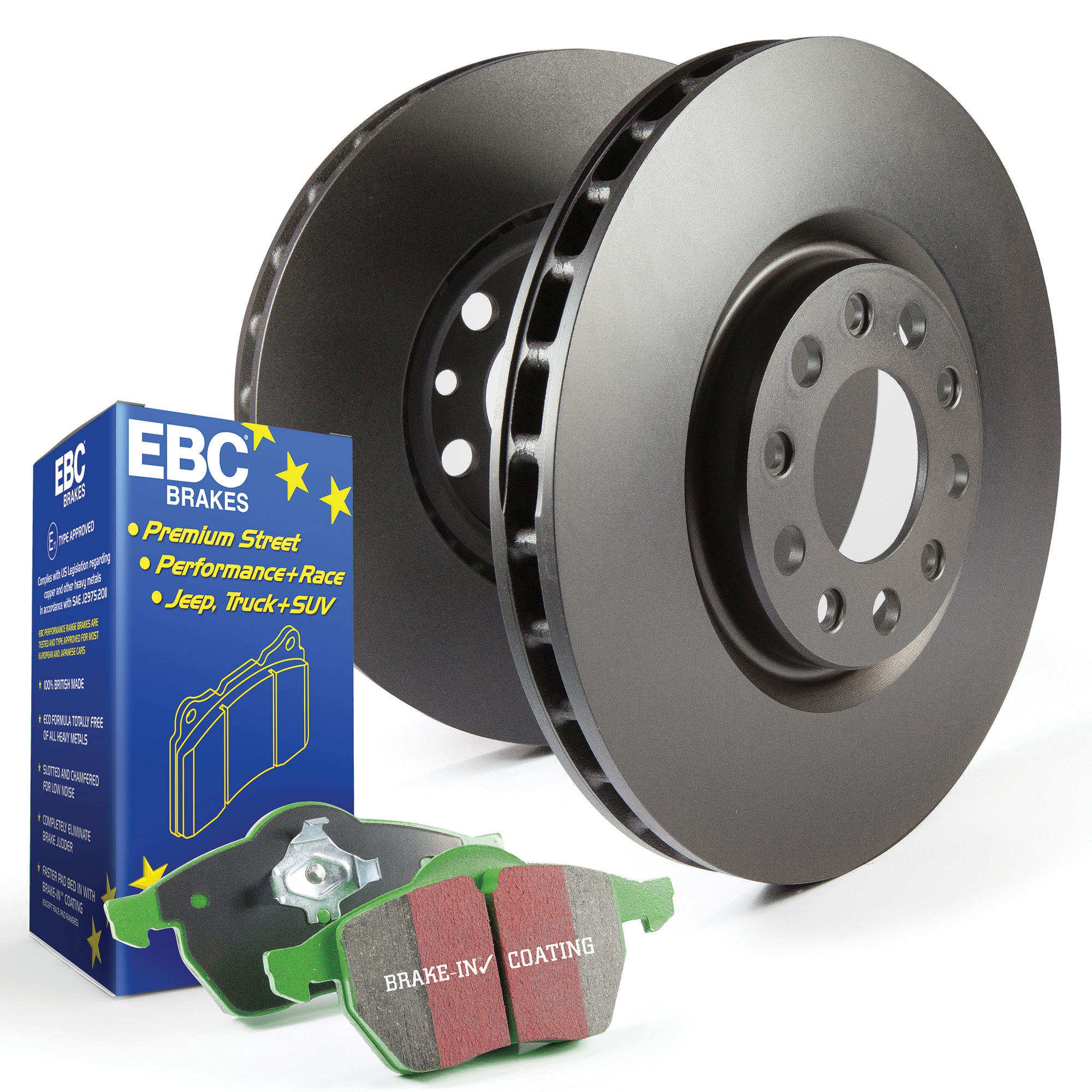 EBC Rear Brake Discs and Greenstuff Pads Kit For Ford Fiesta Mk7 1.6 ST180 eBay