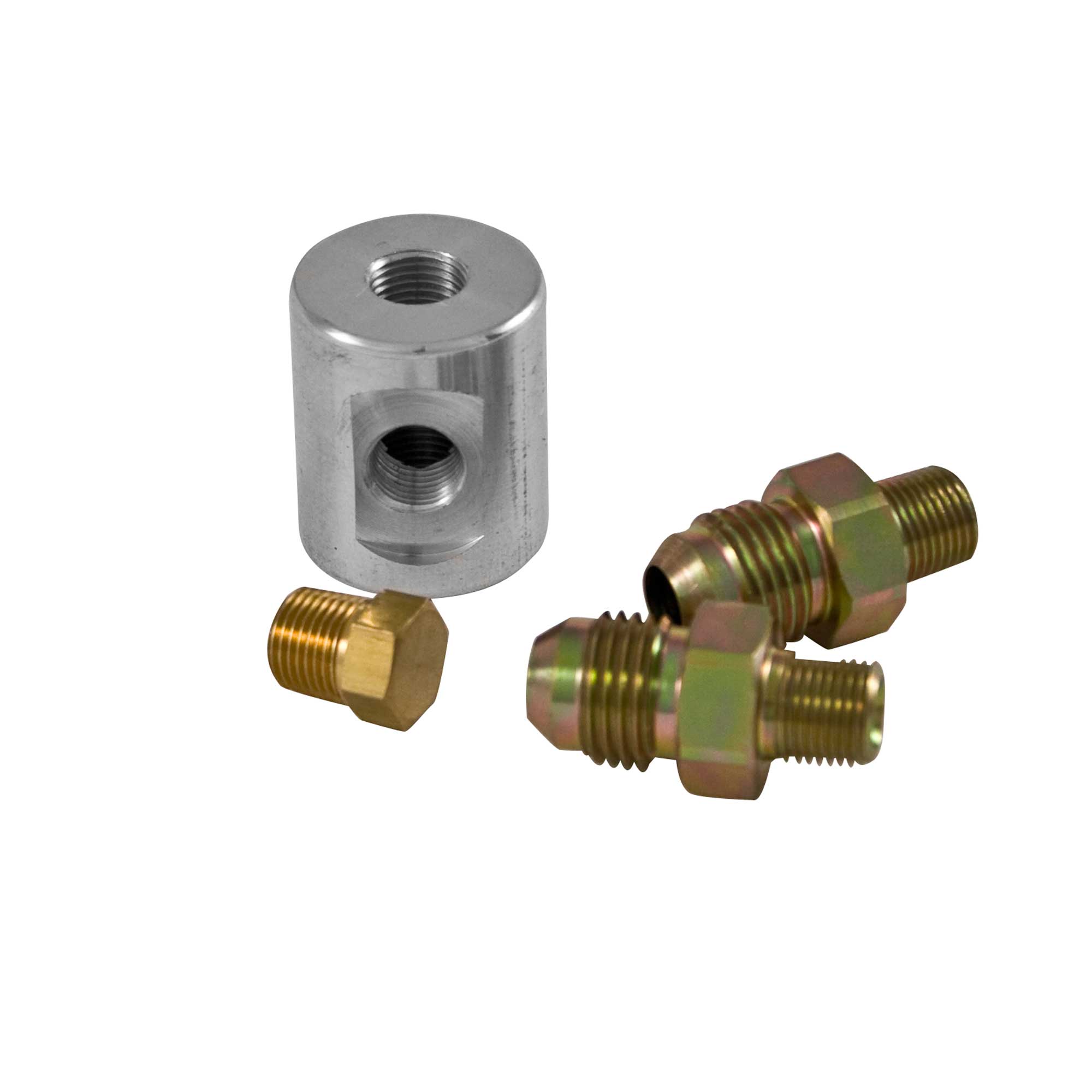 FSE Inline Fuel Pressure Gauge Adaptor With Plug / 6 JIC Push on