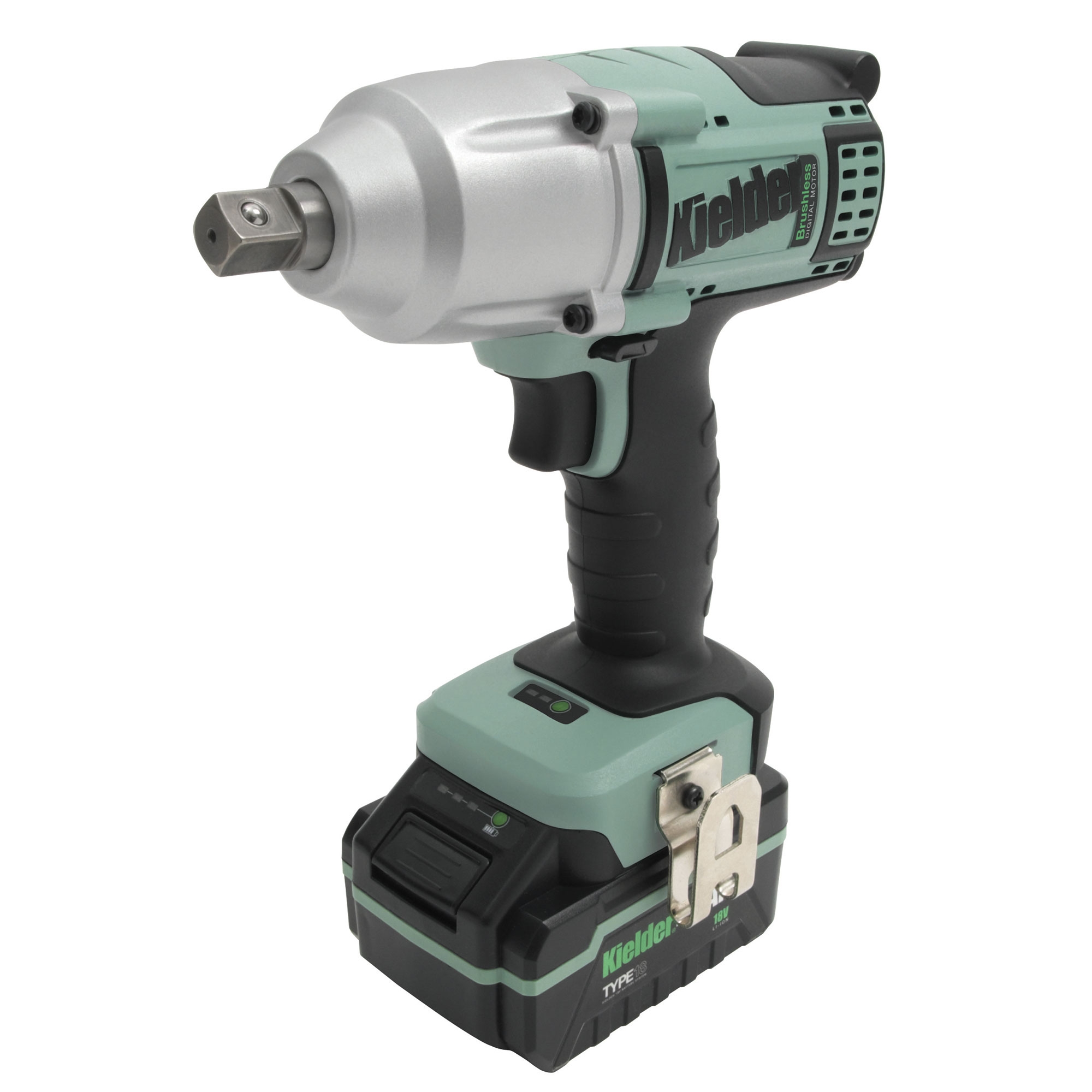 Kielder 18v 700Nm 1/2 Inch Cordless Impact Torque Wrench Gun 2 x 4.0Ah