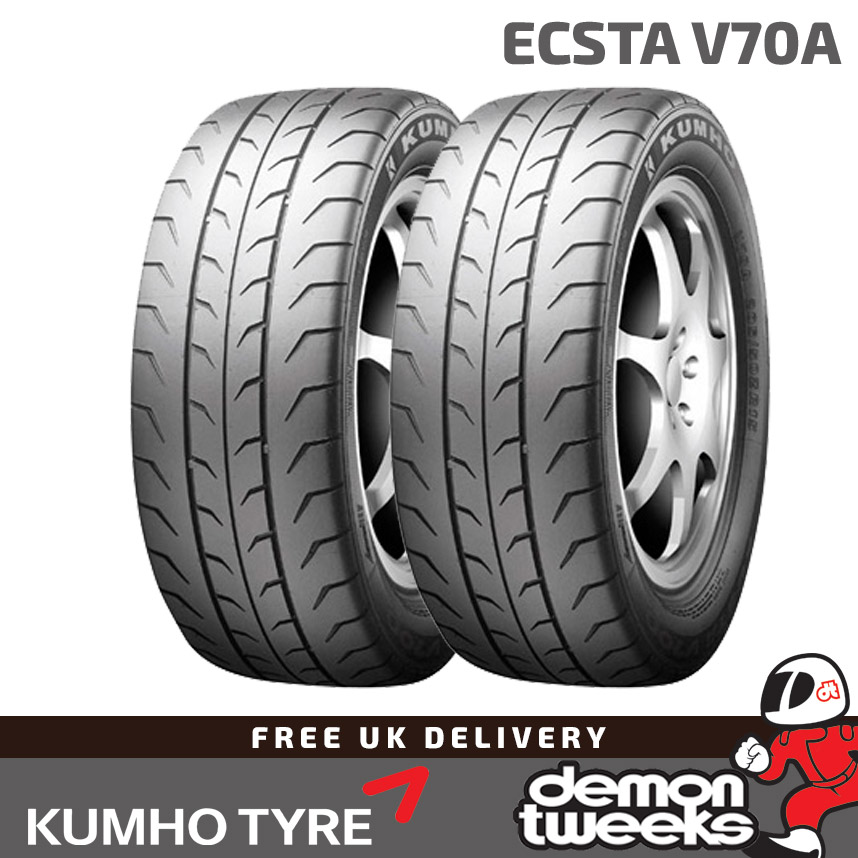 2 x 175/60R 13 (77H) (1756013) Kumho Ecsta V70A Track Day Race Tyres ...