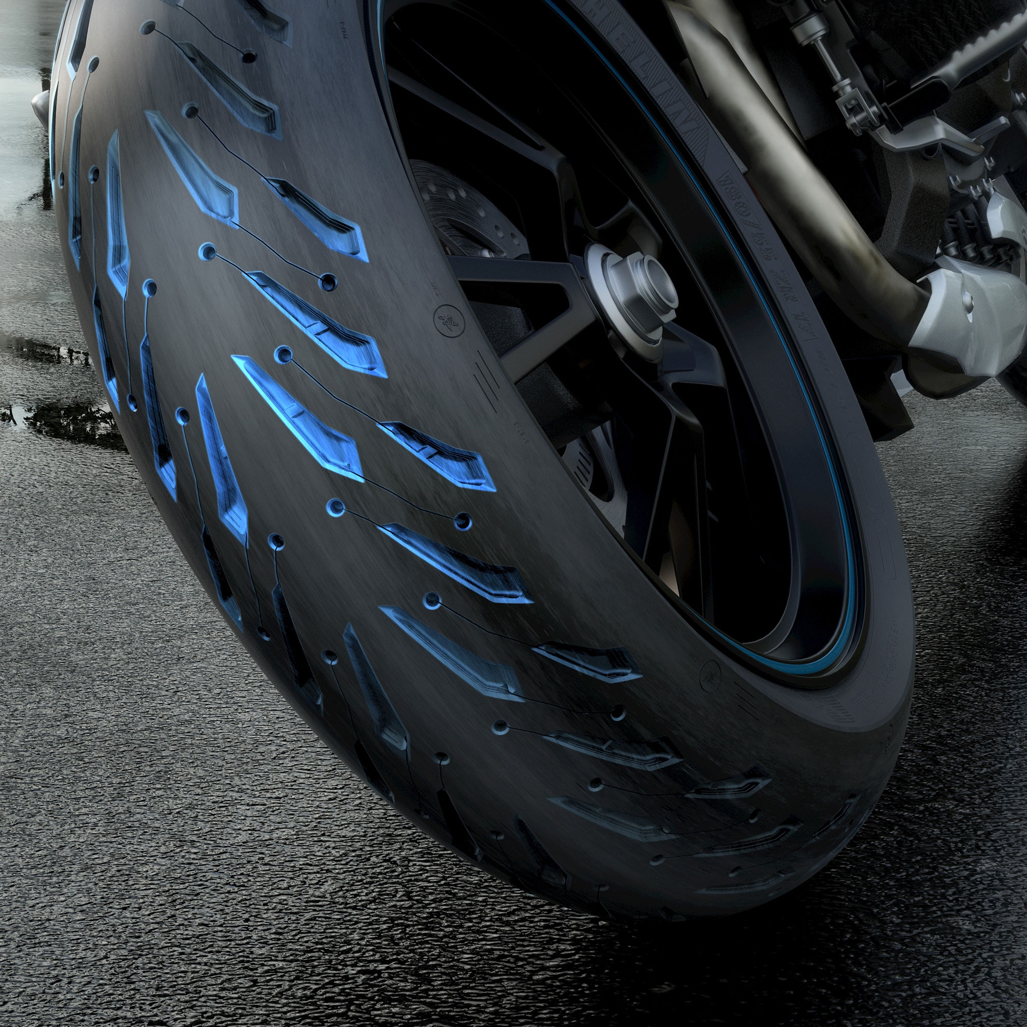 Michelin Road 5 150/60 ZR17 66W TL Rear Motorcycle Bike Tyre - 1506017