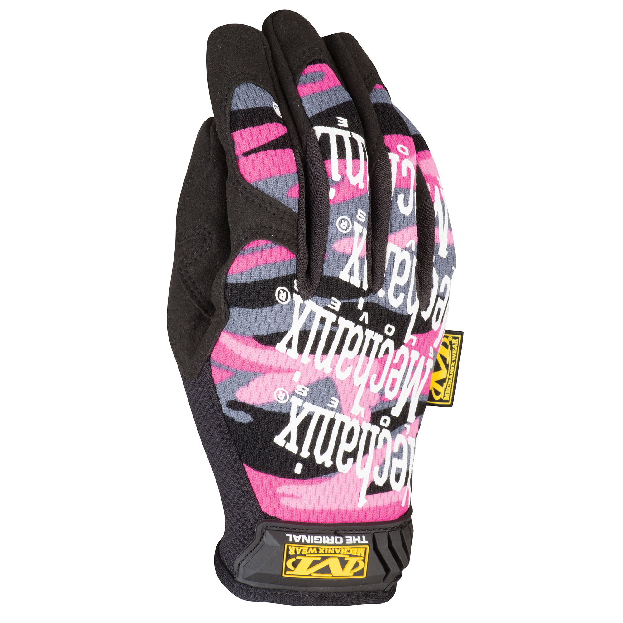 Mechanix Womens Original Mechanics Gloves, Pink Camo - Work, Synthetic Leather