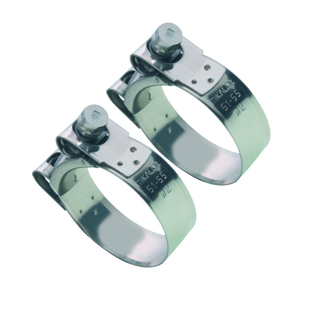 2 x Mikalor Stainless Heavy Duty Coolant/Exhaust Clamps SupraPro 73mm 79mm eBay