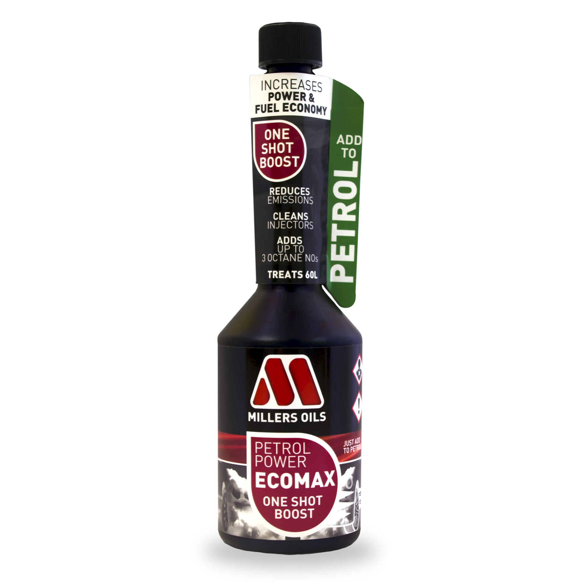 Millers Oils Petrol Power One Shot Fuel Boost Additive