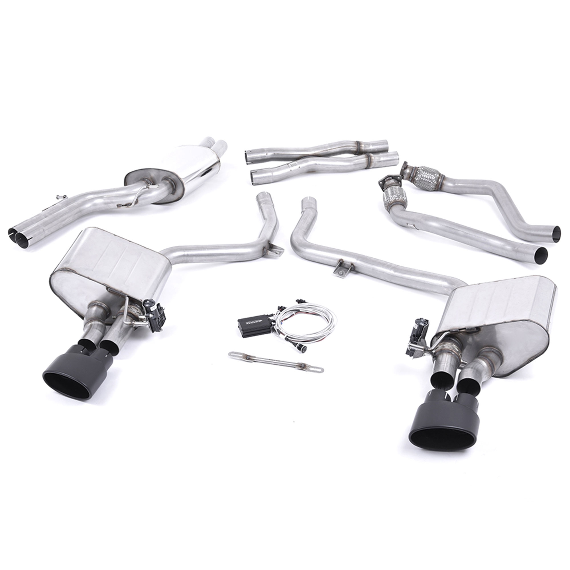 Milltek 2 37 Quot Valvesonic Cat Back Exhaust Amp Oval Tips Audi