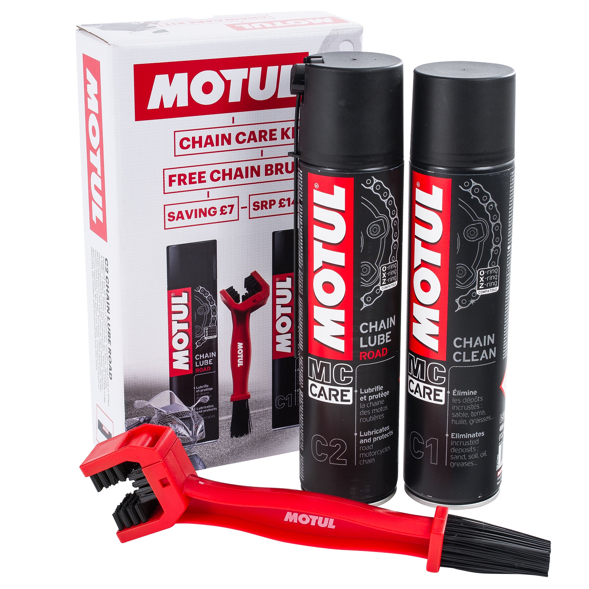 Motul Motorcycle / Bike / Motorbike Chain Care Cleaning / Cleaner Lube Kit eBay