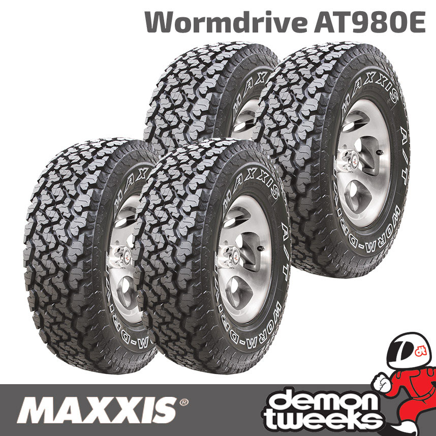 4 x 265/70/17 112Q Maxxis Wormdrive AT-980E All Terrain Tyres - 2657017 ...