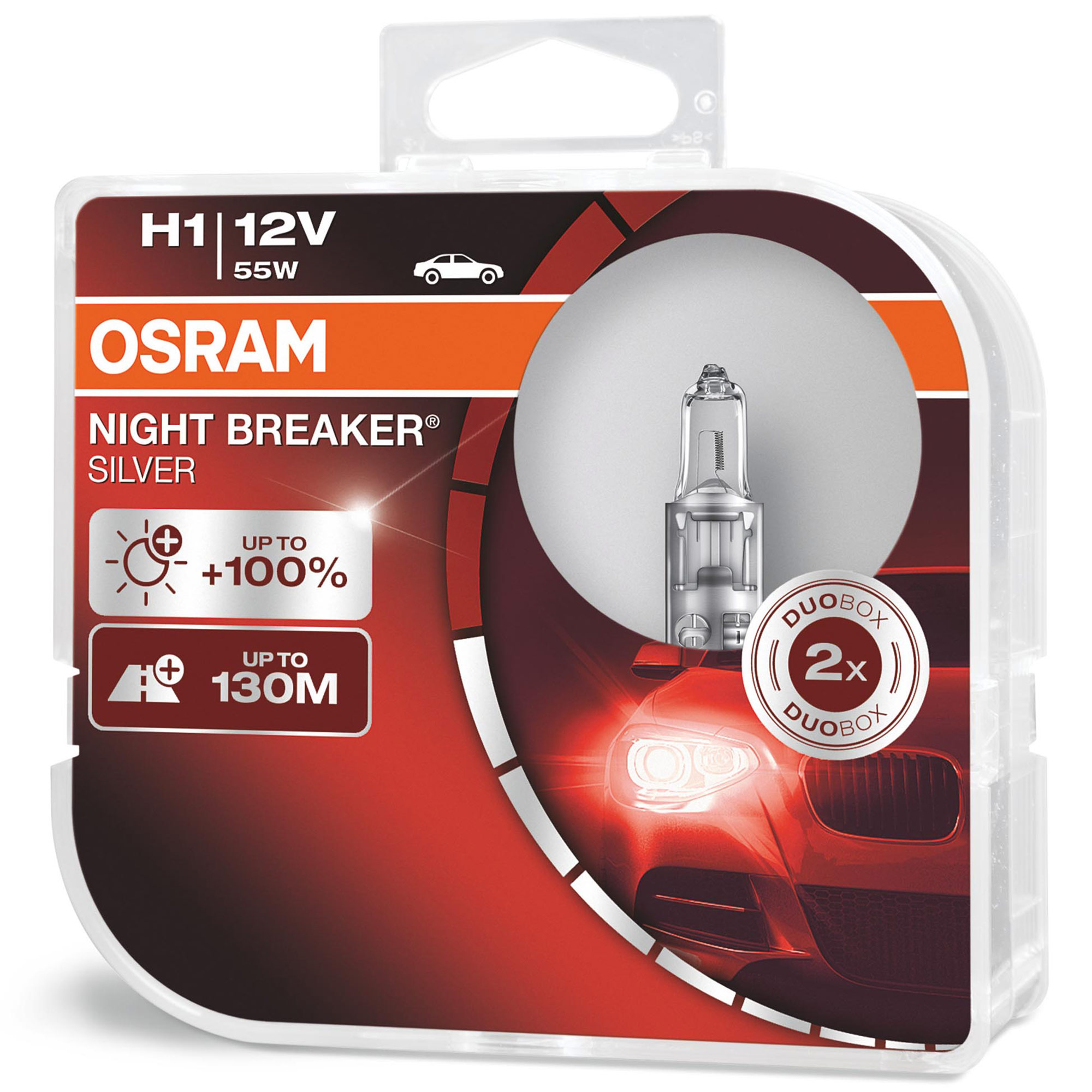 Osram Night Breaker Silver +100% Halogen H1 Headlight Bulbs | EBay