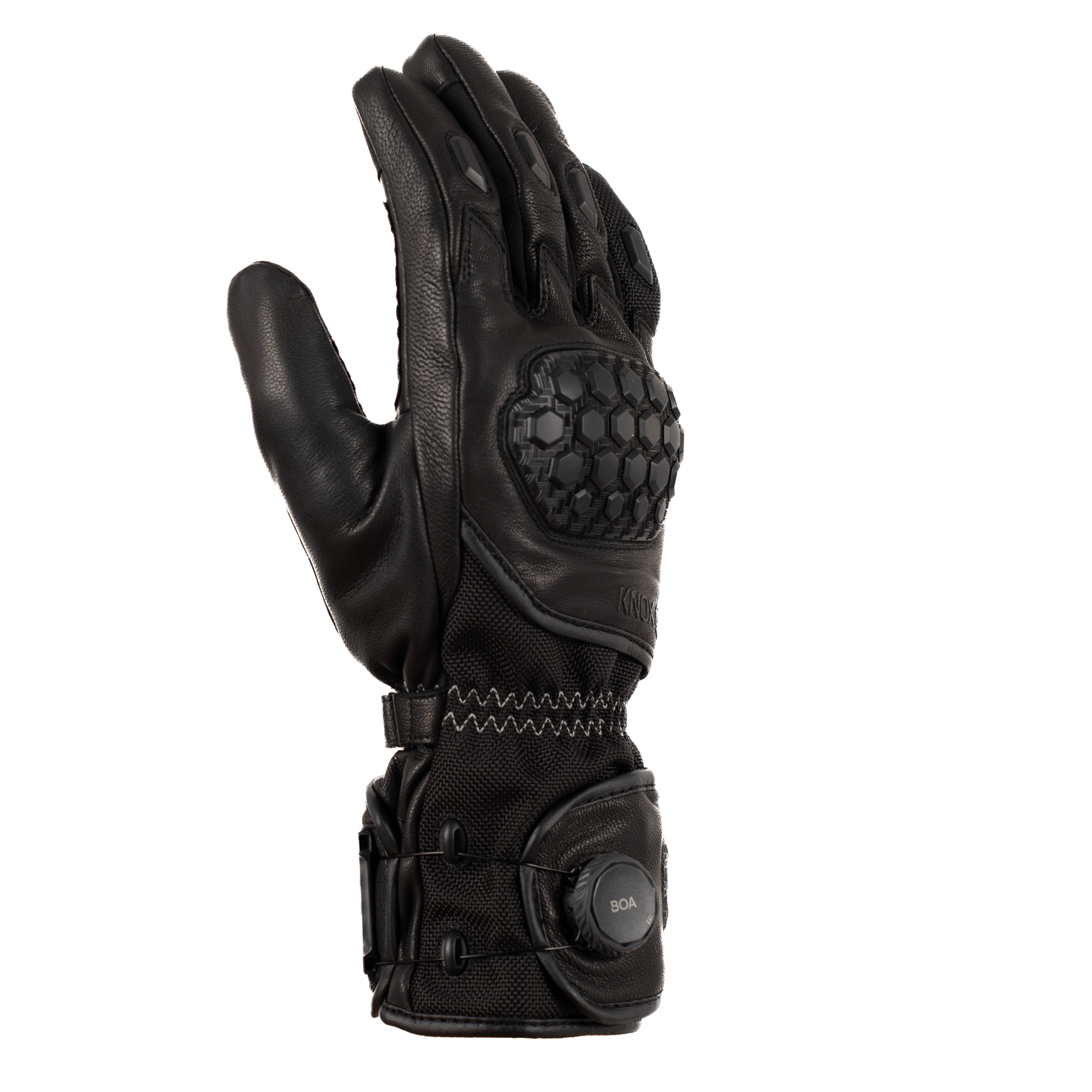 Knox Zero 4 Leather Motorcycle Gloves - Waterproof, Carbon Fibre, BOA Closure - Picture 7 of 7