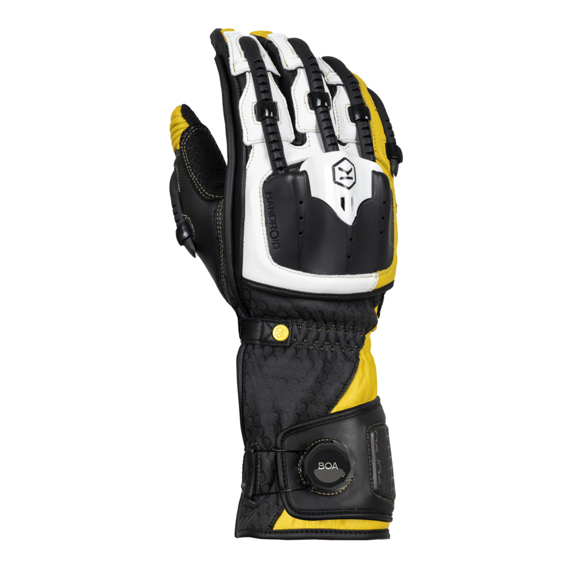 Knox Handroid MK V (MK5) Leather Motorcycle Gloves - CE Certified - Picture 12 of 18