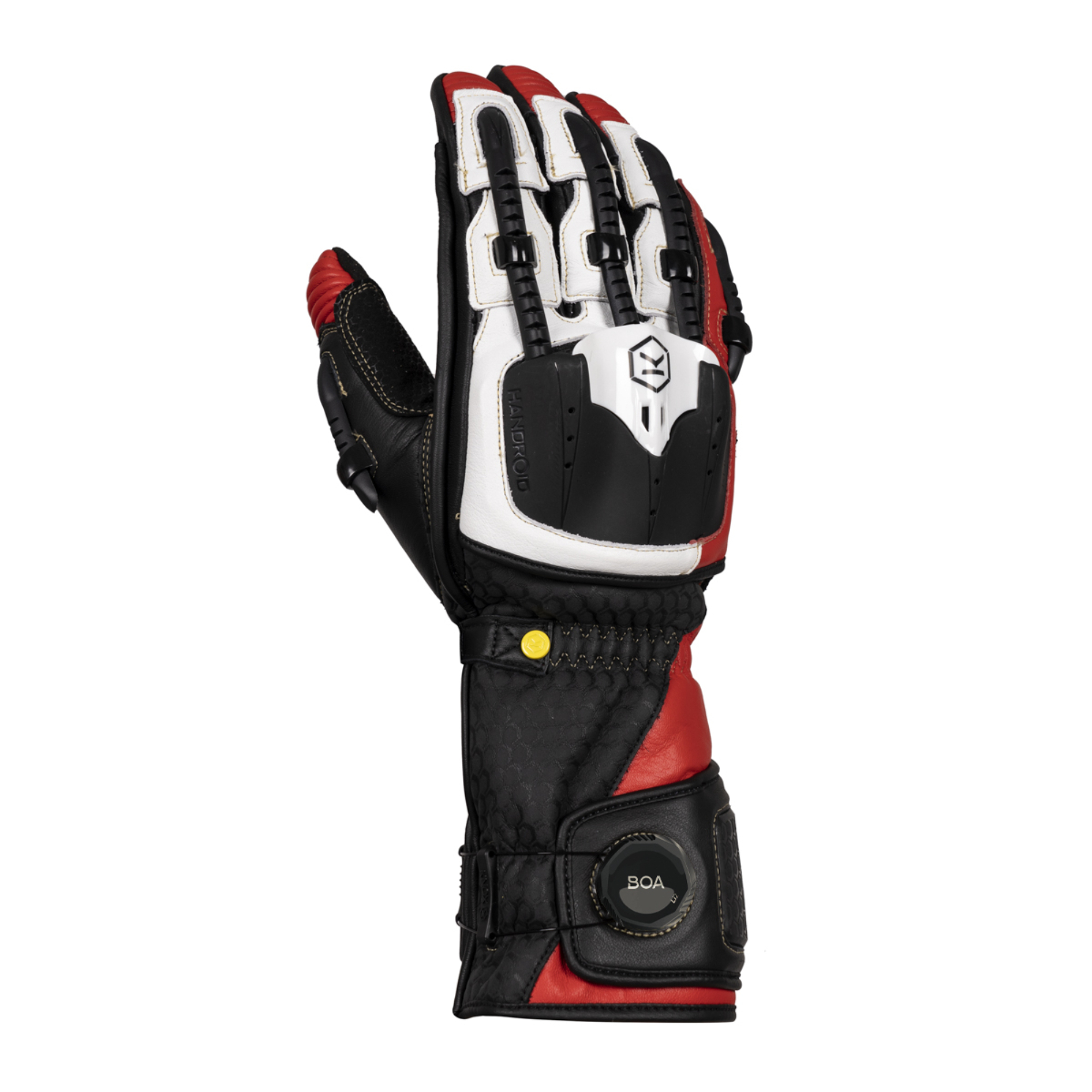 Knox Handroid MK V (MK5) Leather Motorcycle Gloves - CE Certified - Picture 16 of 18