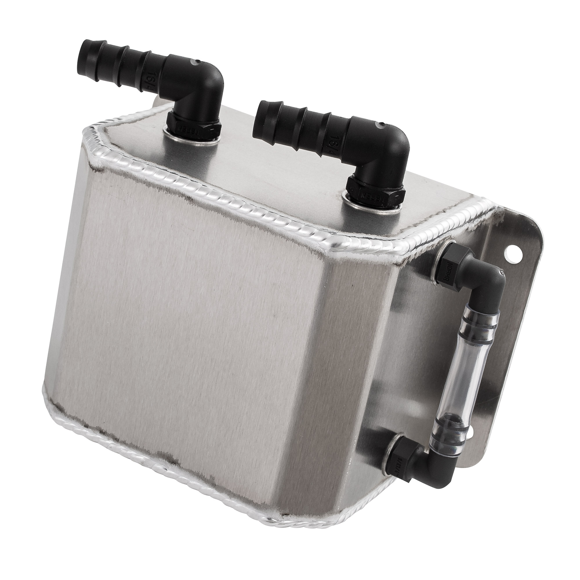 Pitking Alloy Oil Catch Tank 1 Litre Race Rally Motorsport 1/2