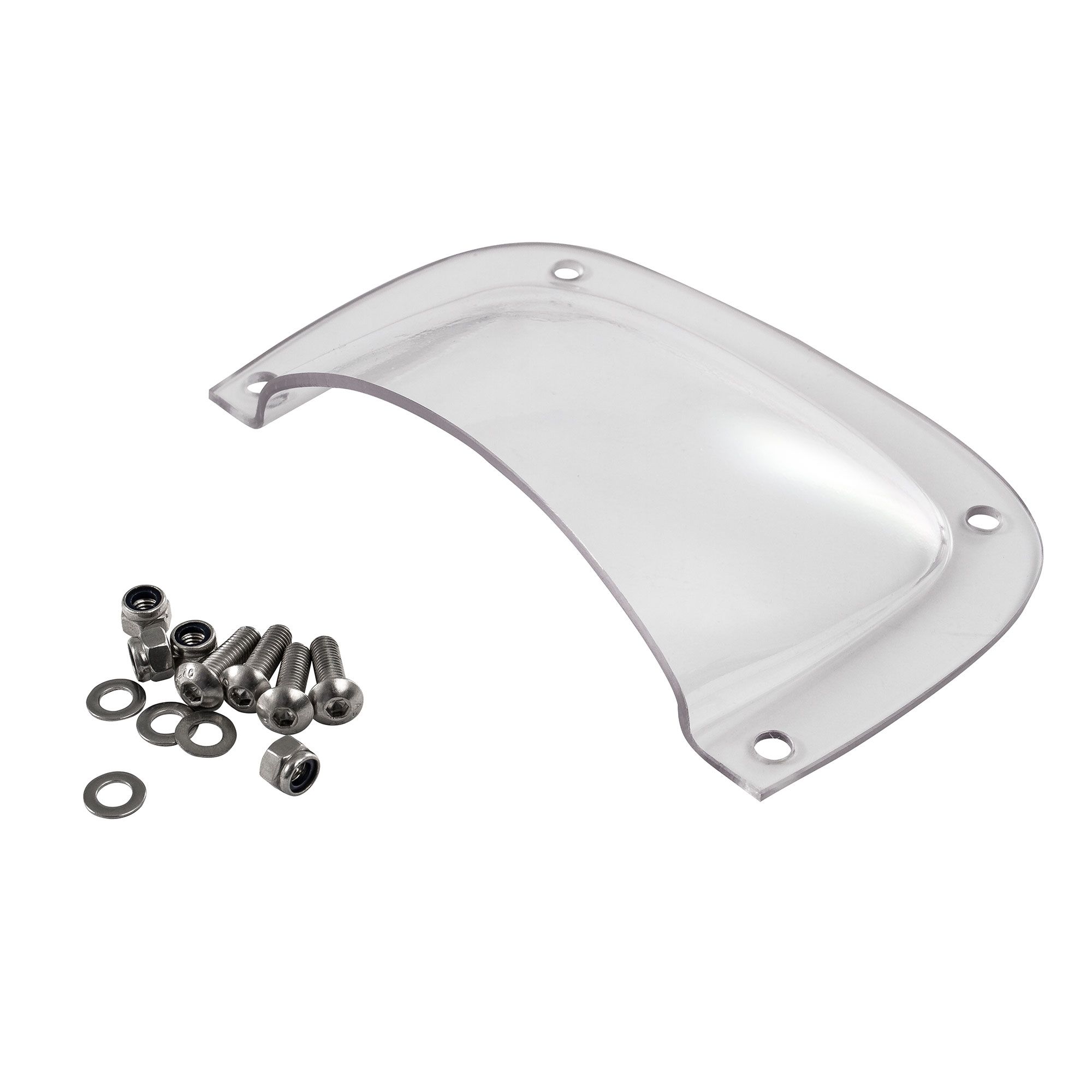 Plastics 4 Performance Race / Rally NACA Air / Cooling Scoop Clear