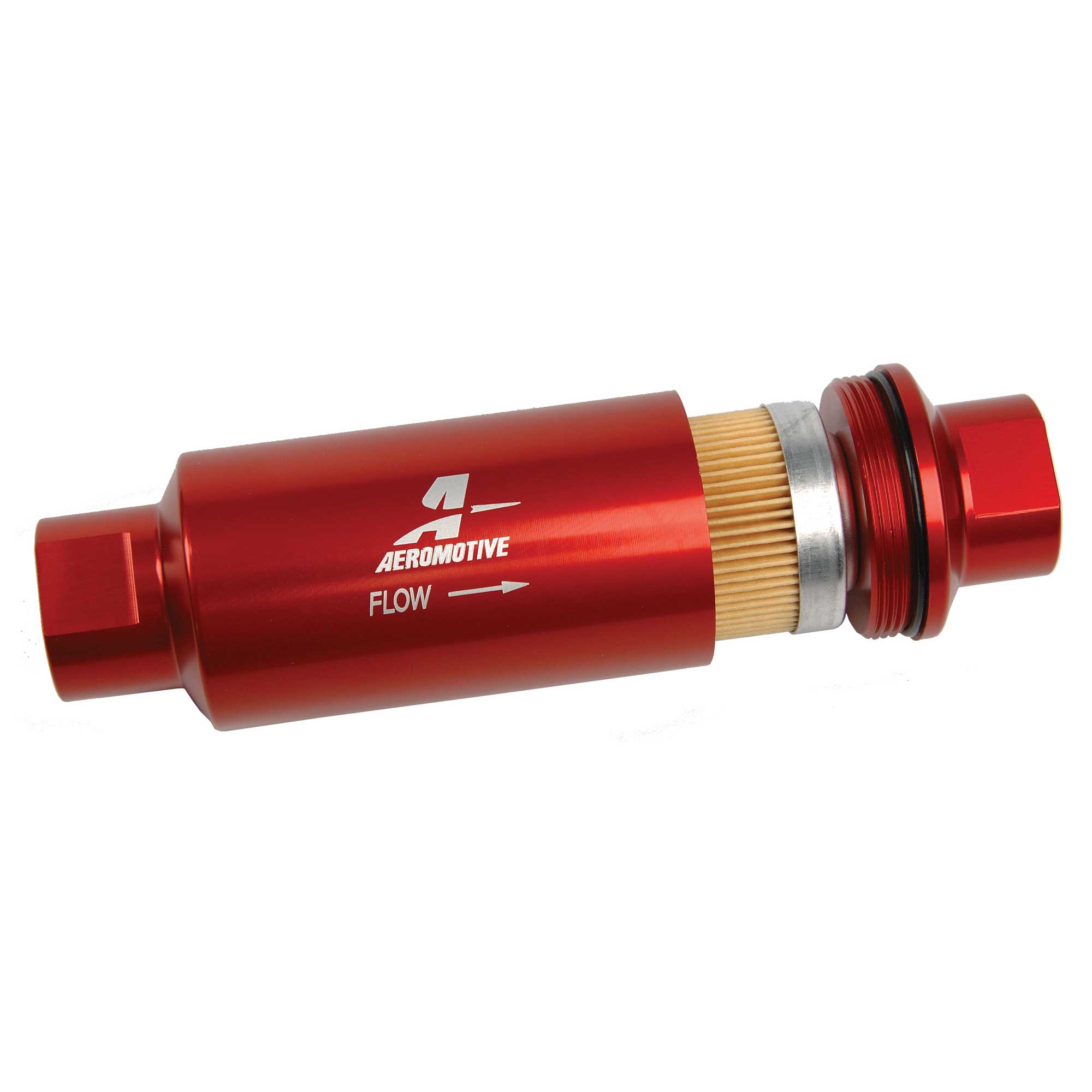 Aeromotive High Flow In Line Fuel Filter 10 JIC / 10 Micron / 127mm x
