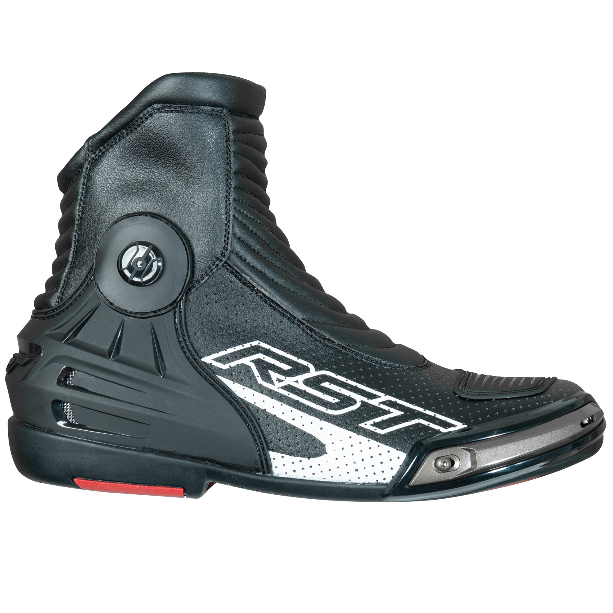RST Tractech Evo 3 Short CE Motorcycle Motorbike Leather Boots White 