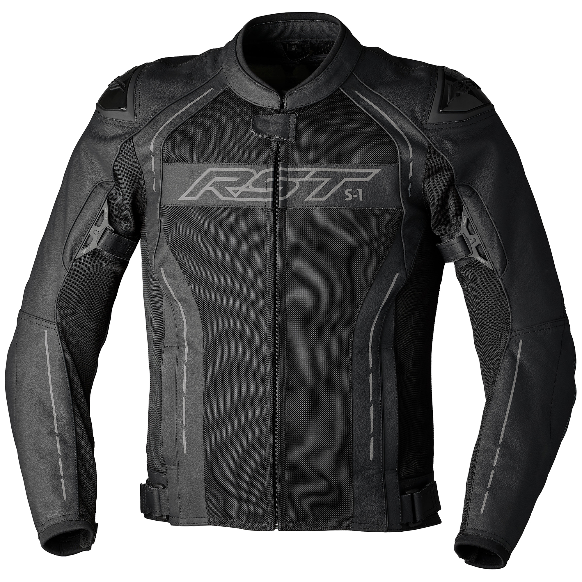 RST S1 Mesh Leather Motorcycle Jacket - CE Certified (Level 1 Armour) - Picture 4 of 6