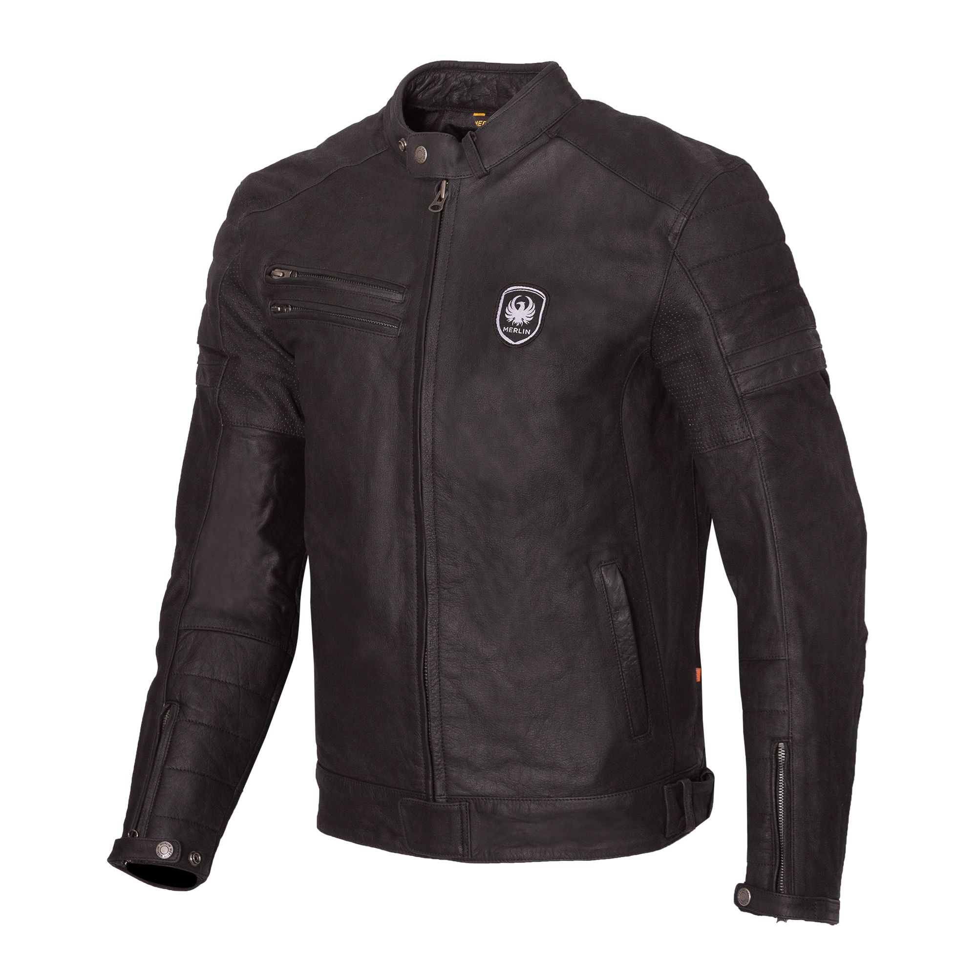 Merlin Alton II D3O Leather Motorcycle Jacket - Shoulder & Elbow Protection - Picture 5 of 11