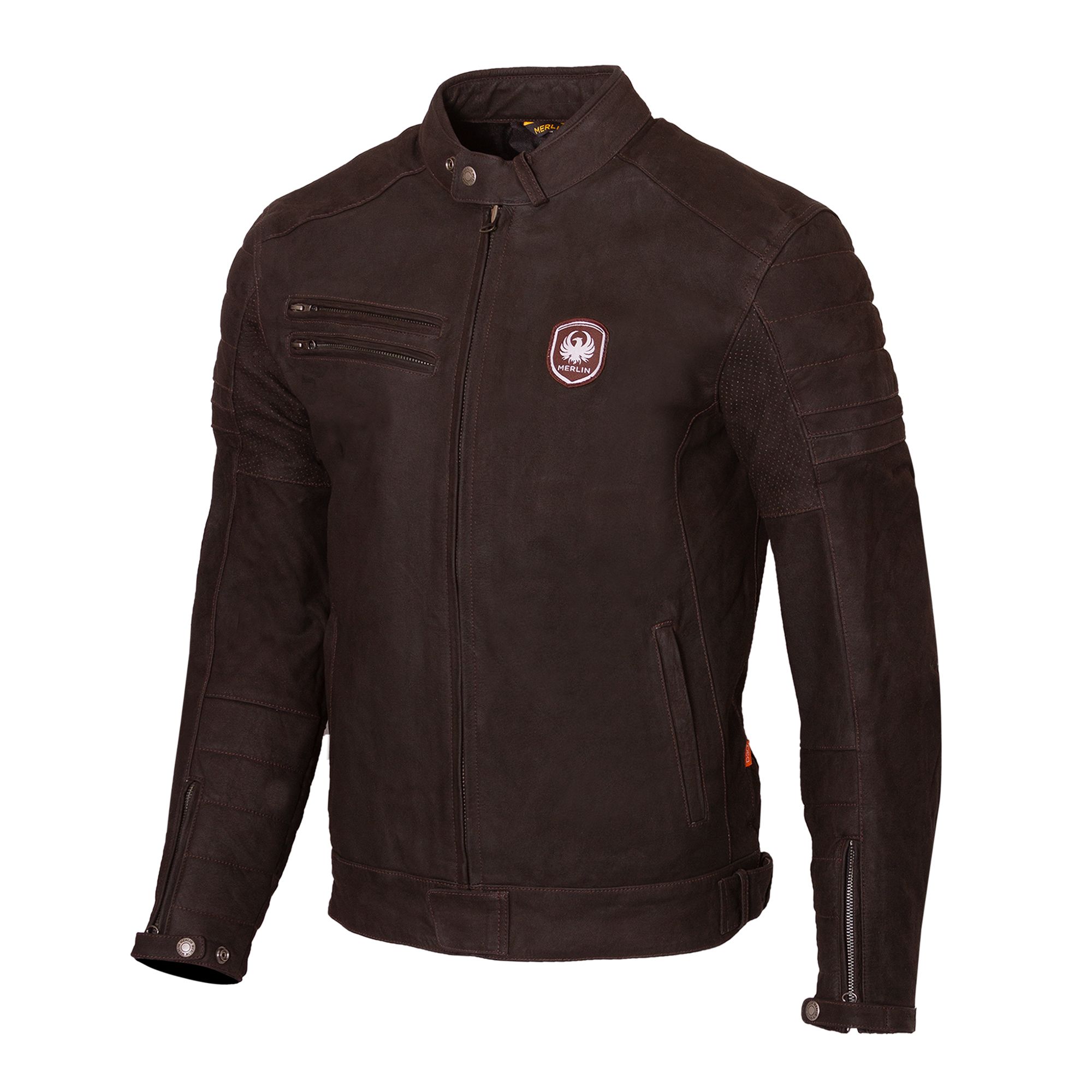 Merlin Alton II D3O Leather Motorcycle Jacket - Shoulder & Elbow Protection - Picture 8 of 11