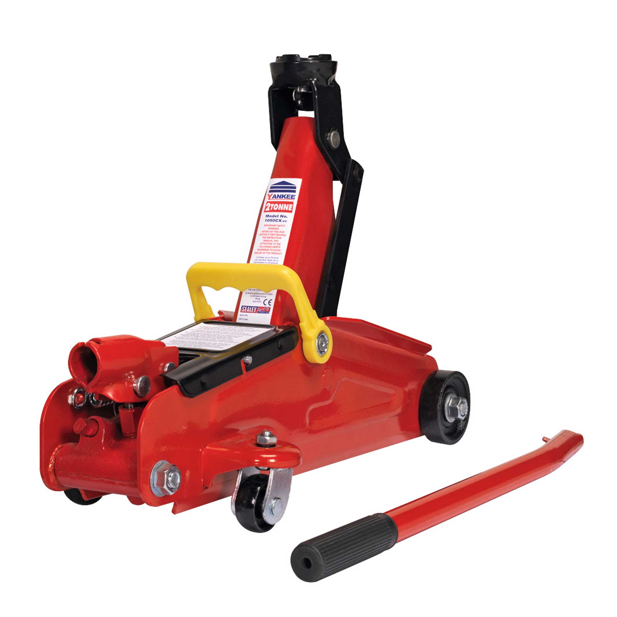 Sealey Car/Van Yankee Hydraulic/Mobile Trolley Jack 2 tonne Short