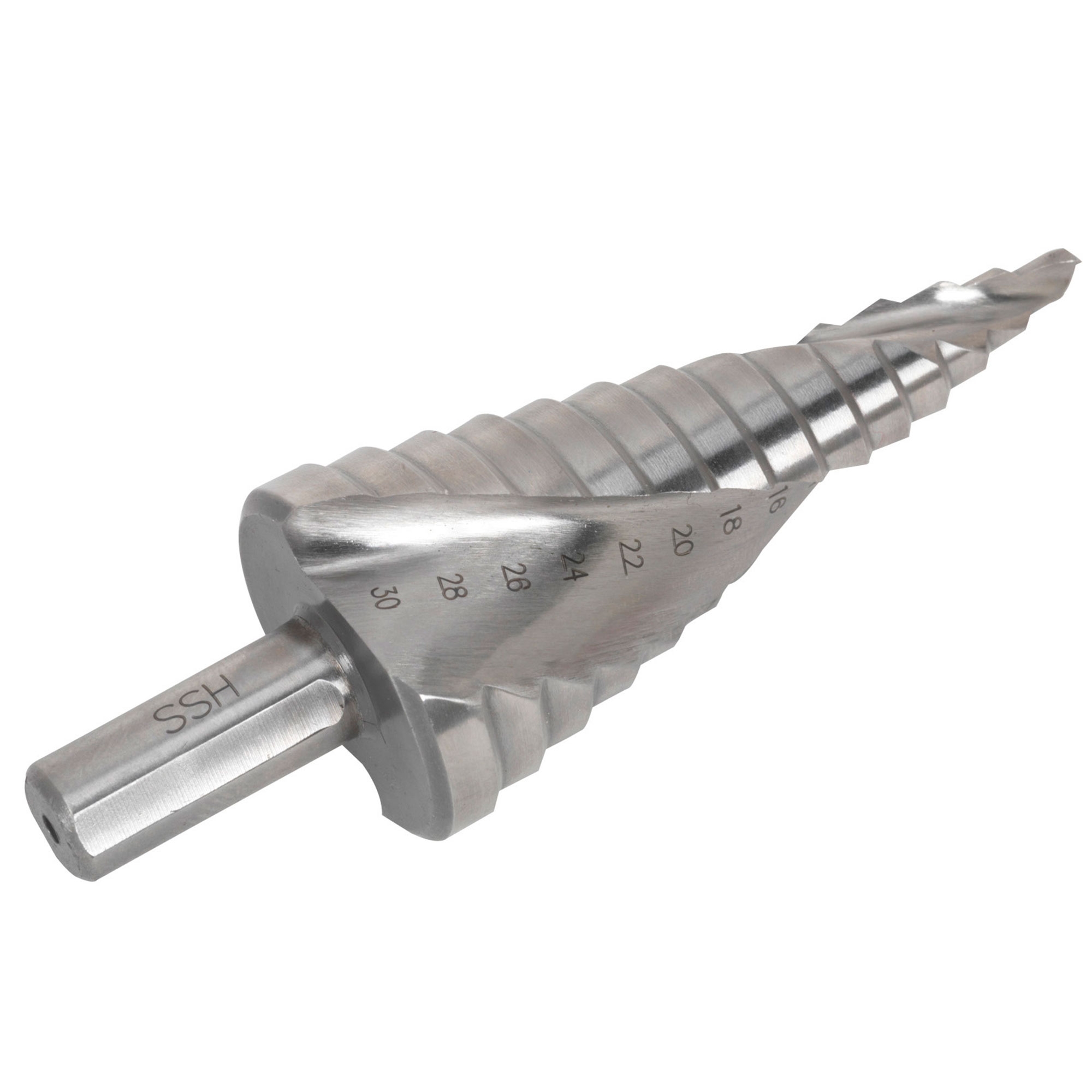 Sealey High Speed HSS 4341 Spiral Flute Step Drill Bit 430mm