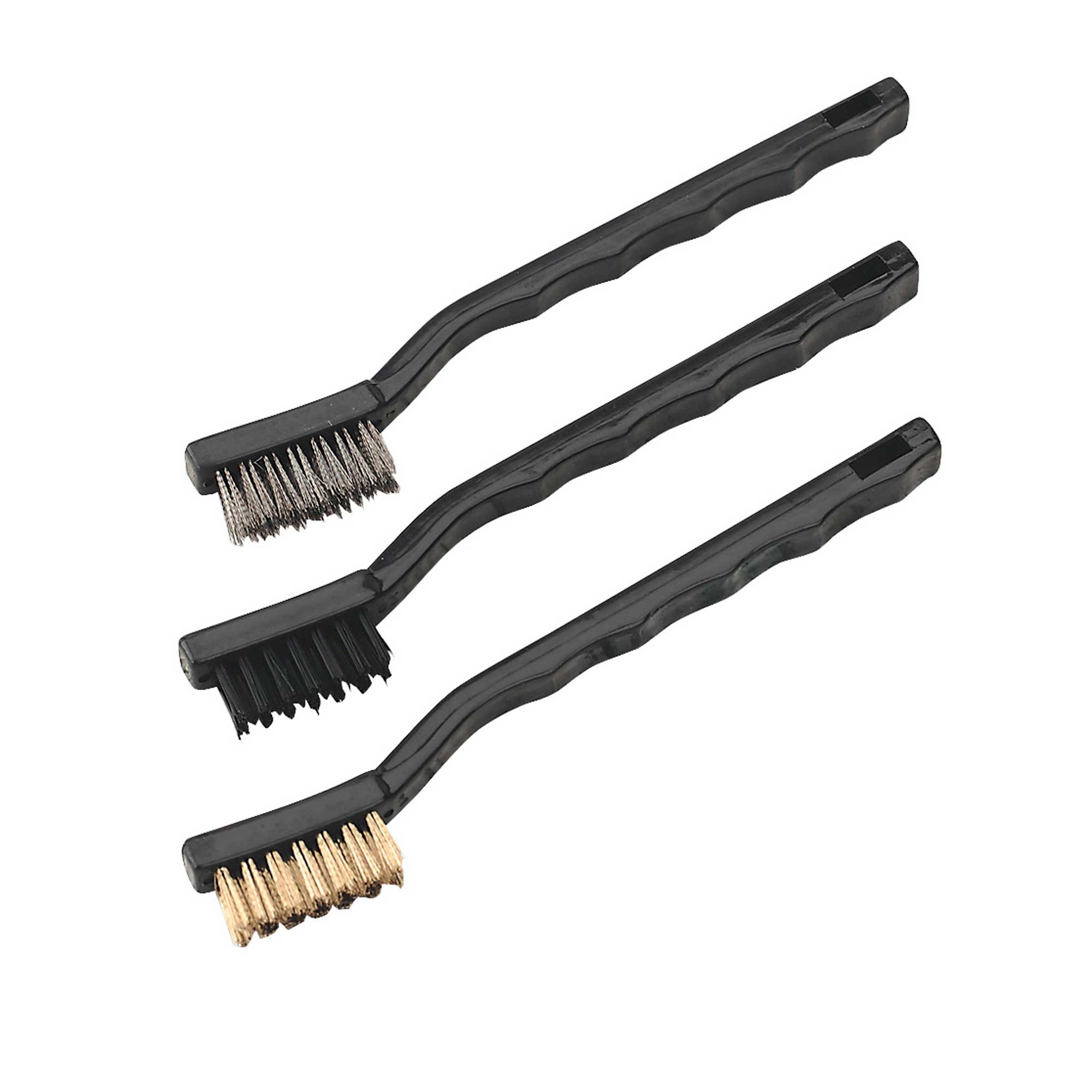 Sealey Miniature Spark Plug Brush/Brushing/Cleaning/Sweeping Set 3pc