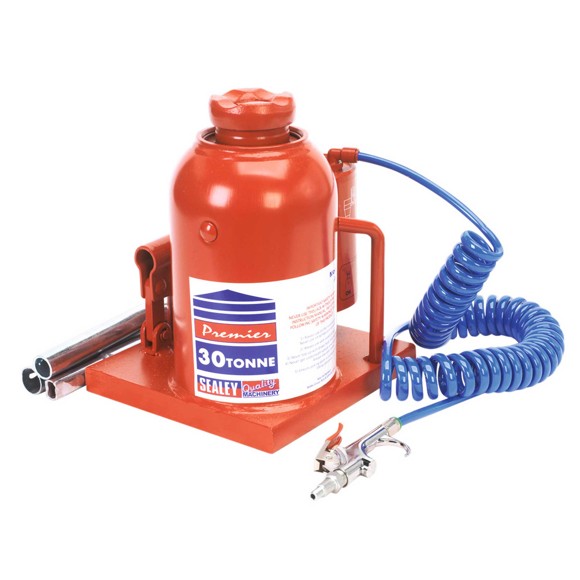 Sealey Pumping Manual/Air Hydraulic Bottle Jack 100145psi 30 tonne